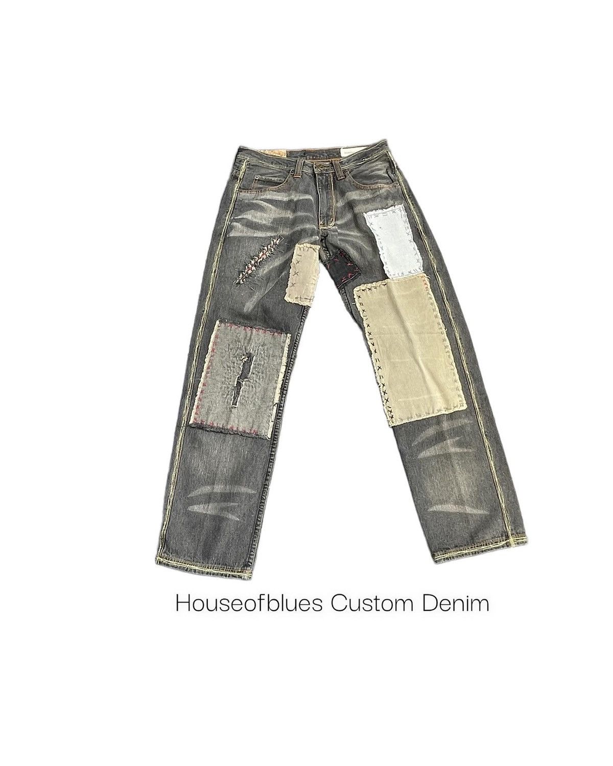 Japanese Brand STEALS House Of Blues Custom Denim Size US 30 / EU 46 - 1 Thumbnail