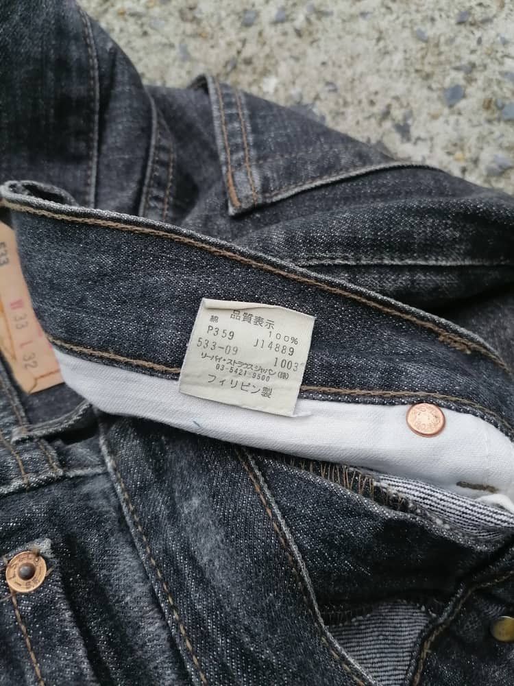 Levi's × Levi's Vintage Clothing Levi's Strauss 533 Black Denim Jeans Size US 32 / EU 48 - 4 Thumbnail