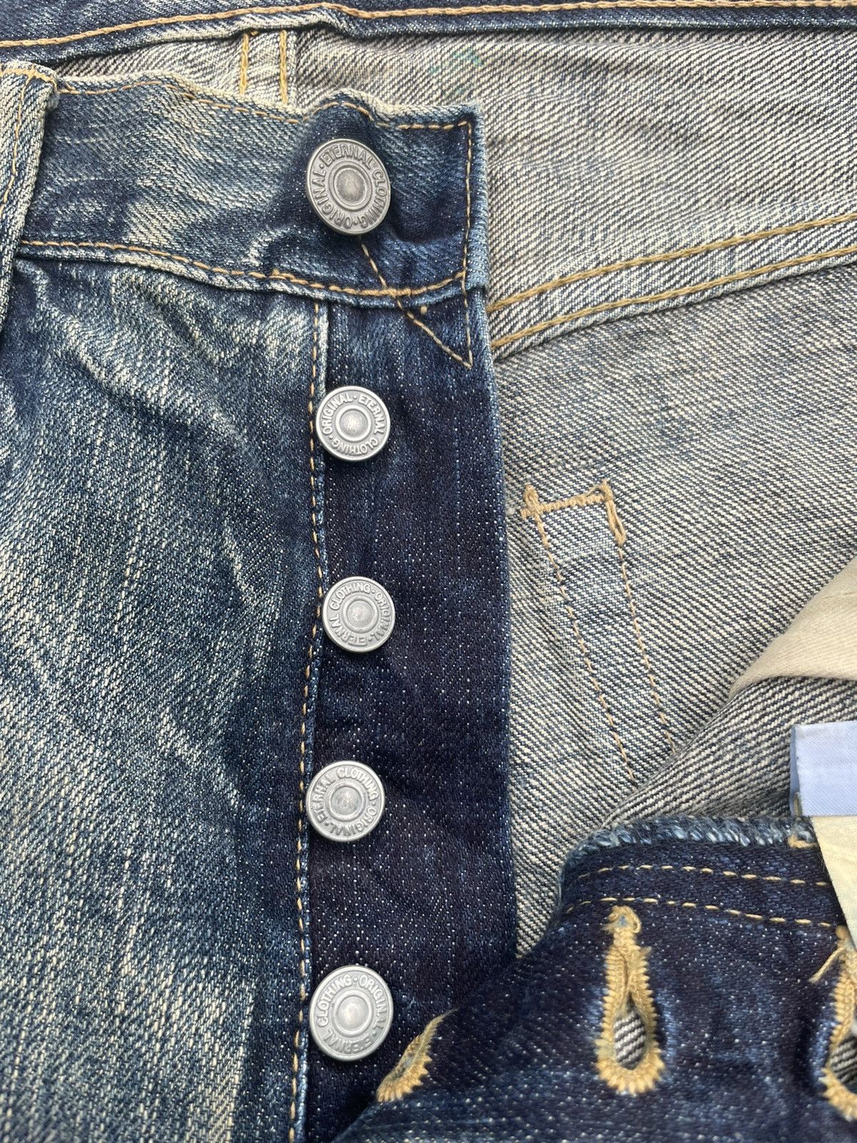 Eternal × Japanese Brand Vintage Eternal Japan Aging Faded Distressed Denim Size US 34 / EU 50 - 21 Thumbnail