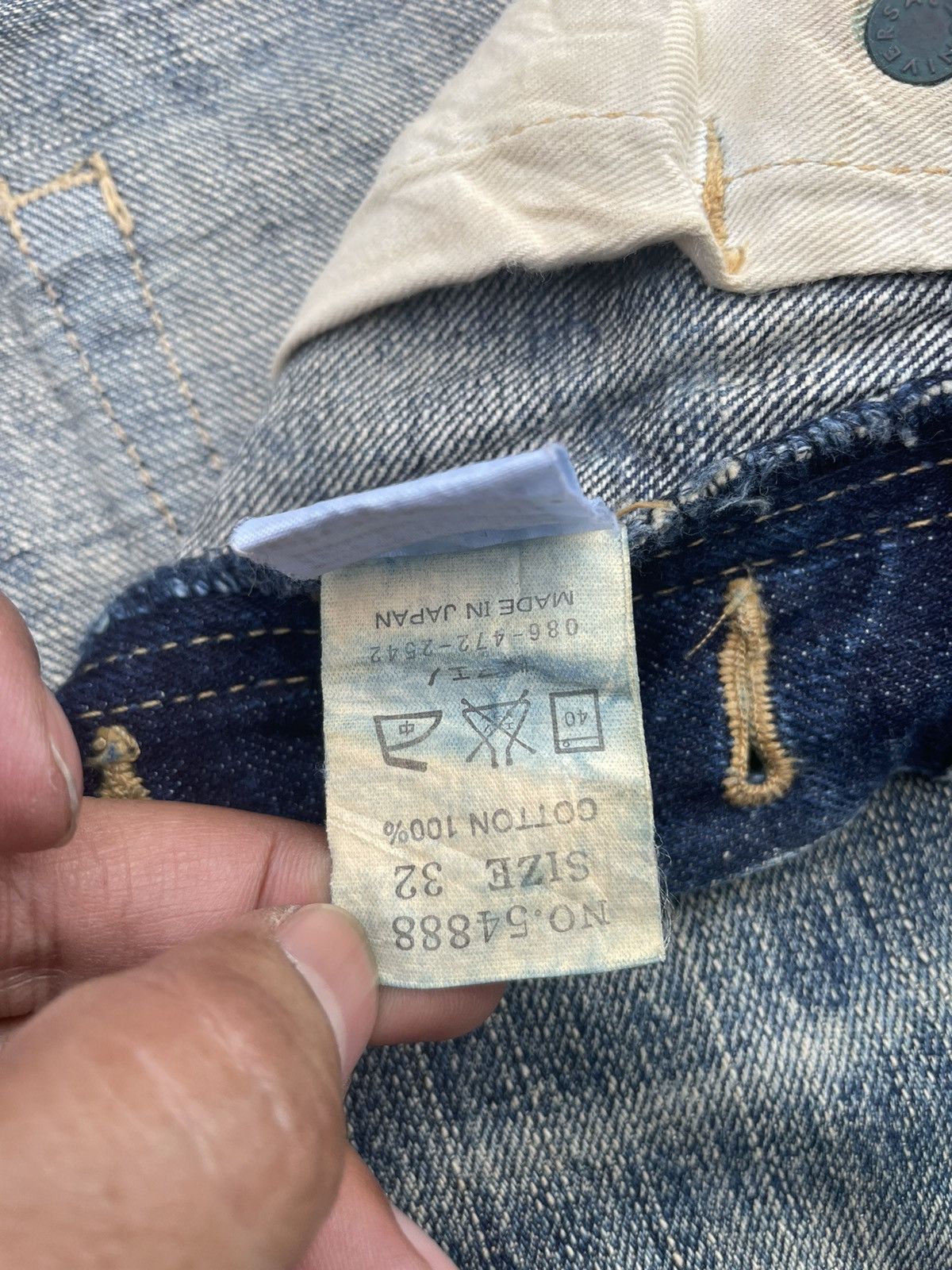 Eternal × Japanese Brand Vintage Eternal Japan Aging Faded Distressed Denim Size US 34 / EU 50 - 16 Thumbnail
