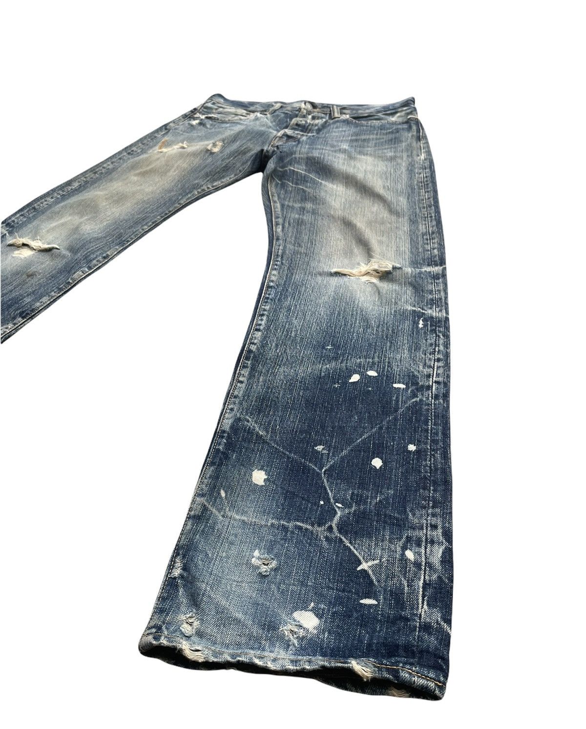 Eternal × Japanese Brand Vintage Eternal Japan Aging Faded Distressed Denim Size US 34 / EU 50 - 2 Thumbnail