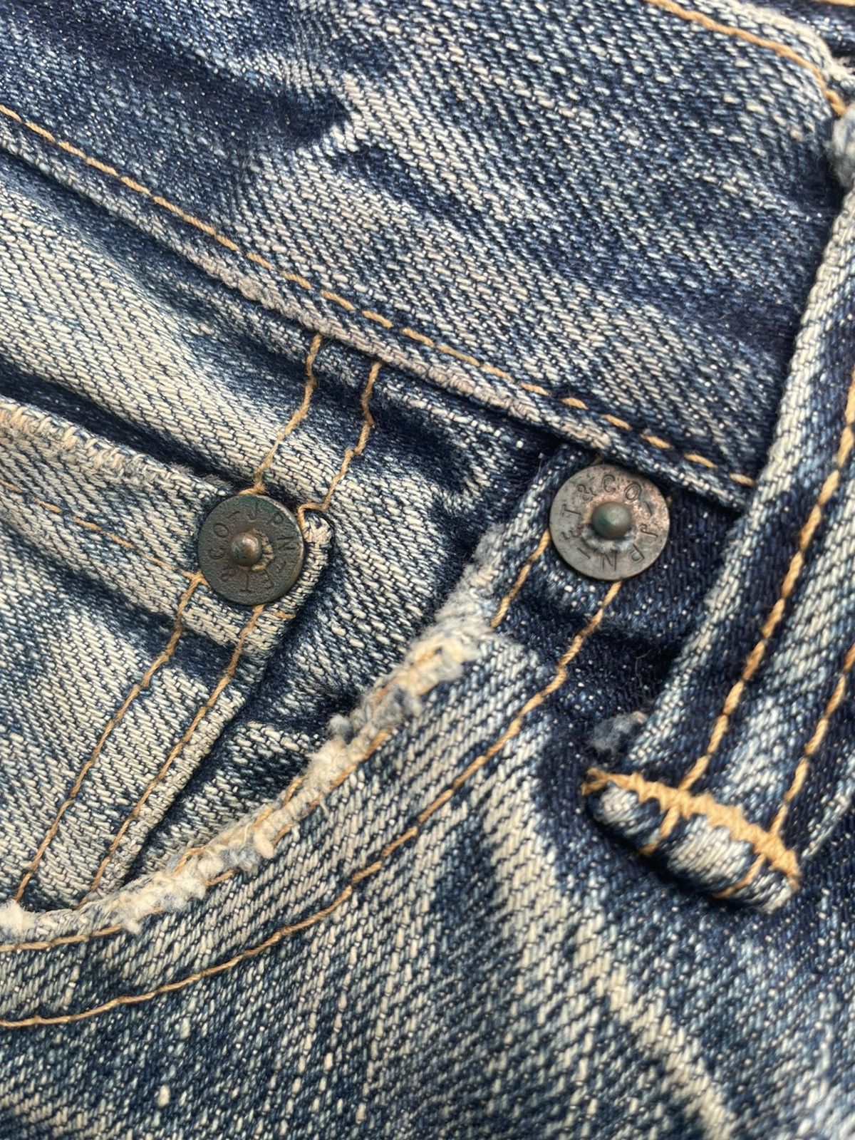 Eternal × Japanese Brand Vintage Eternal Japan Aging Faded Distressed Denim Size US 34 / EU 50 - 19 Thumbnail