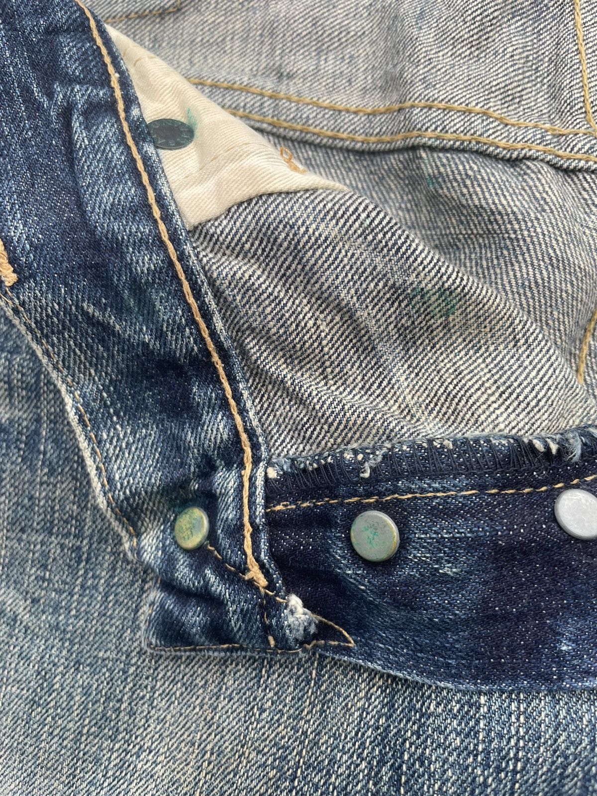 Eternal × Japanese Brand Vintage Eternal Japan Aging Faded Distressed Denim Size US 34 / EU 50 - 18 Thumbnail