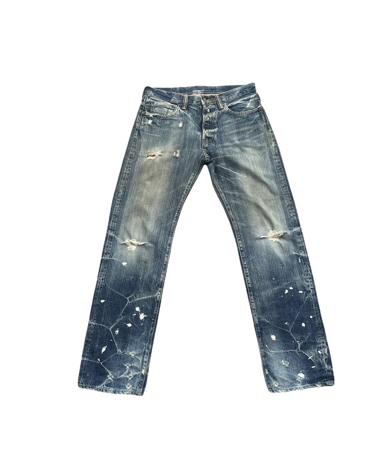 Eternal × Japanese Brand Vintage Eternal Japan Aging Faded Distressed Denim Size US 34 / EU 50 - 1 Thumbnail