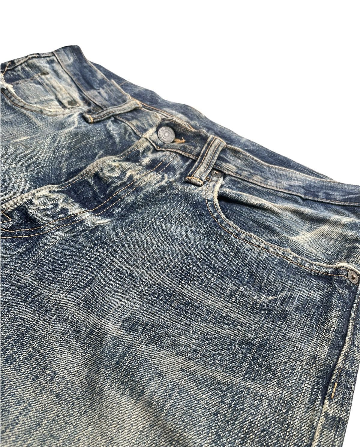Eternal × Japanese Brand Vintage Eternal Japan Aging Faded Distressed Denim Size US 34 / EU 50 - 7 Thumbnail
