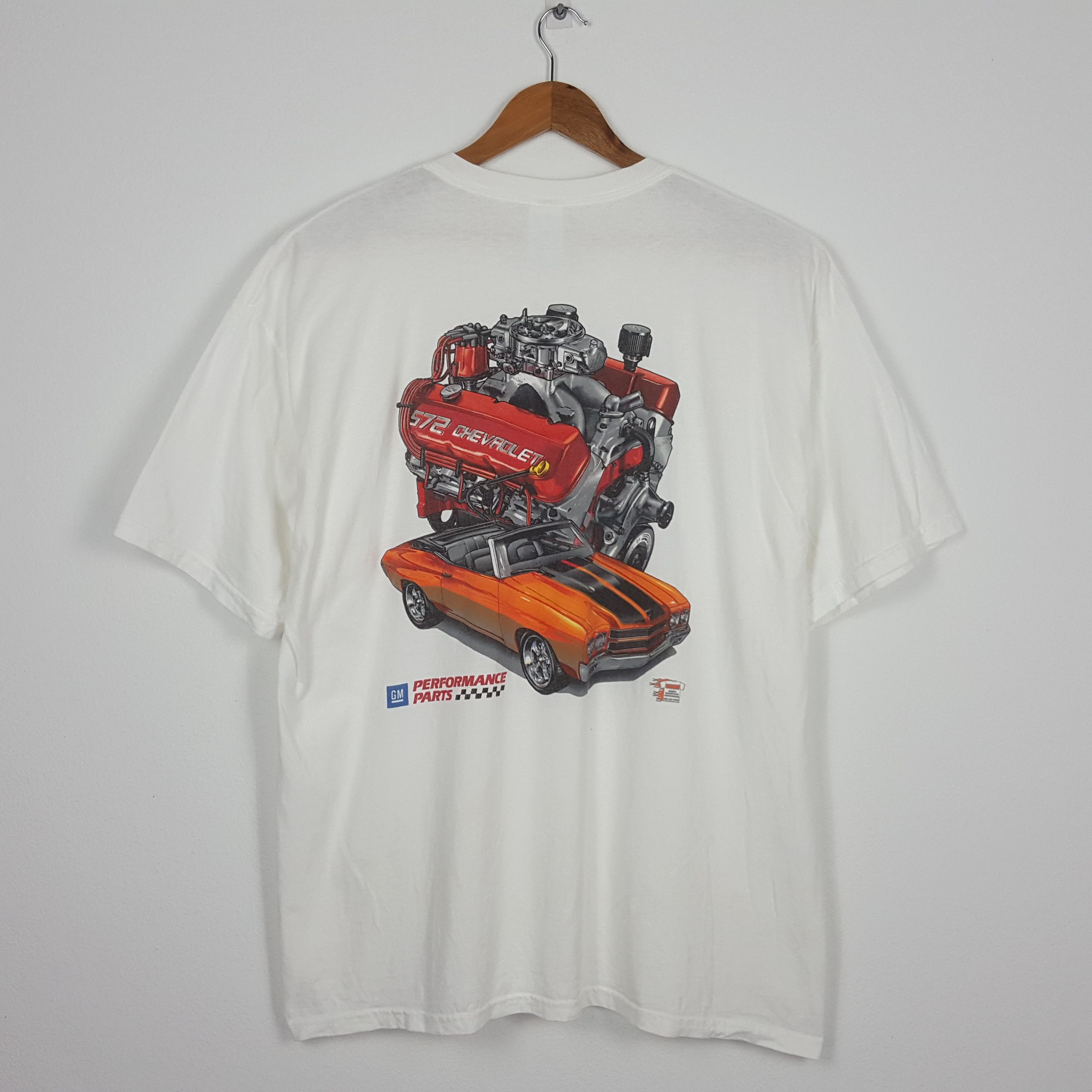 Chevrolet × Vintage Vintage CHEVROLET Power 572 Enjin Racing Specialist t-shirt Size US XXL / EU 58 / 5 - 1 Thumbnail
