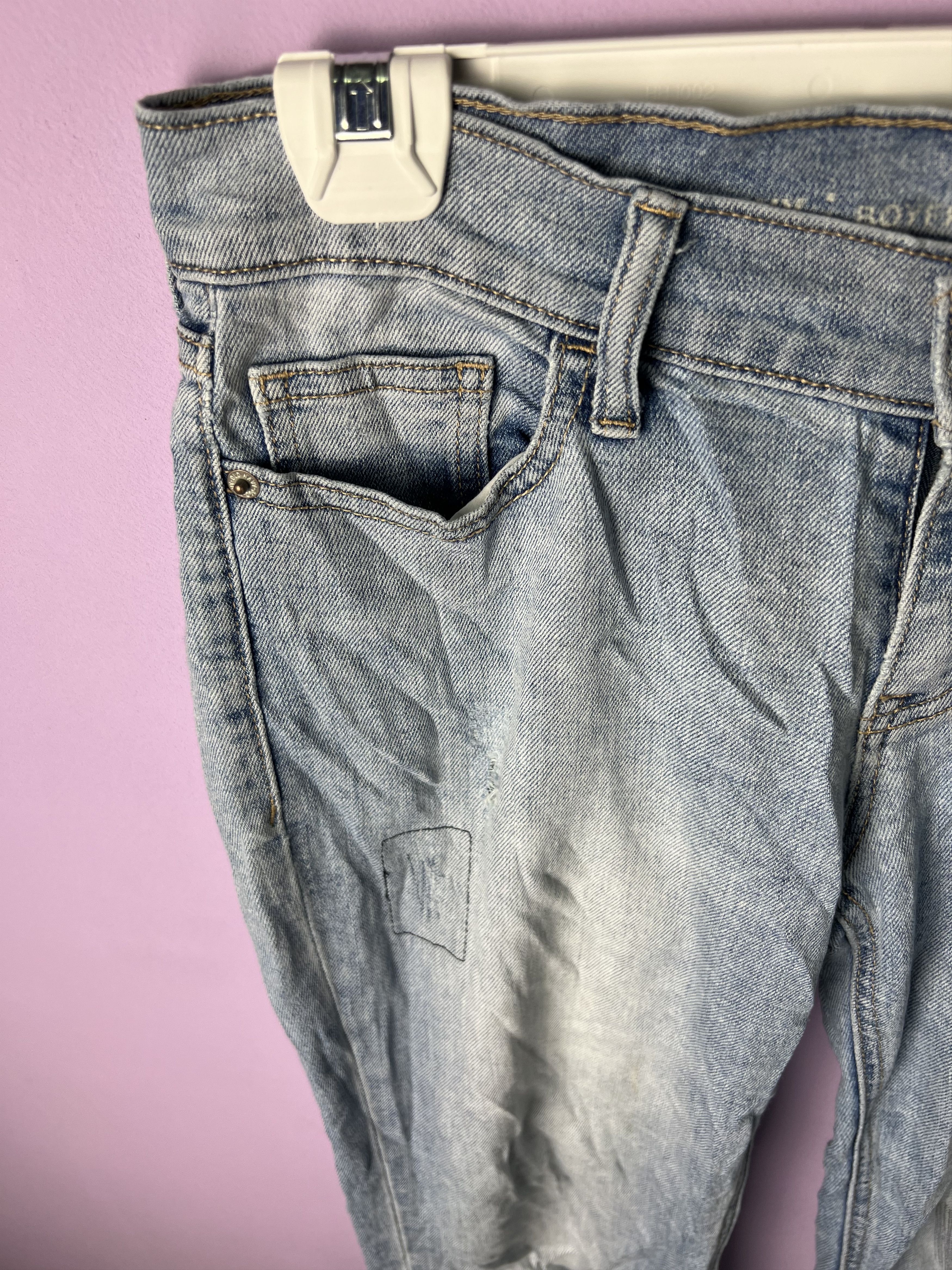 Old Navy 🔥Old Navy Boyfriend Distressed Denim Size US 30 / EU 46 - 5 Thumbnail