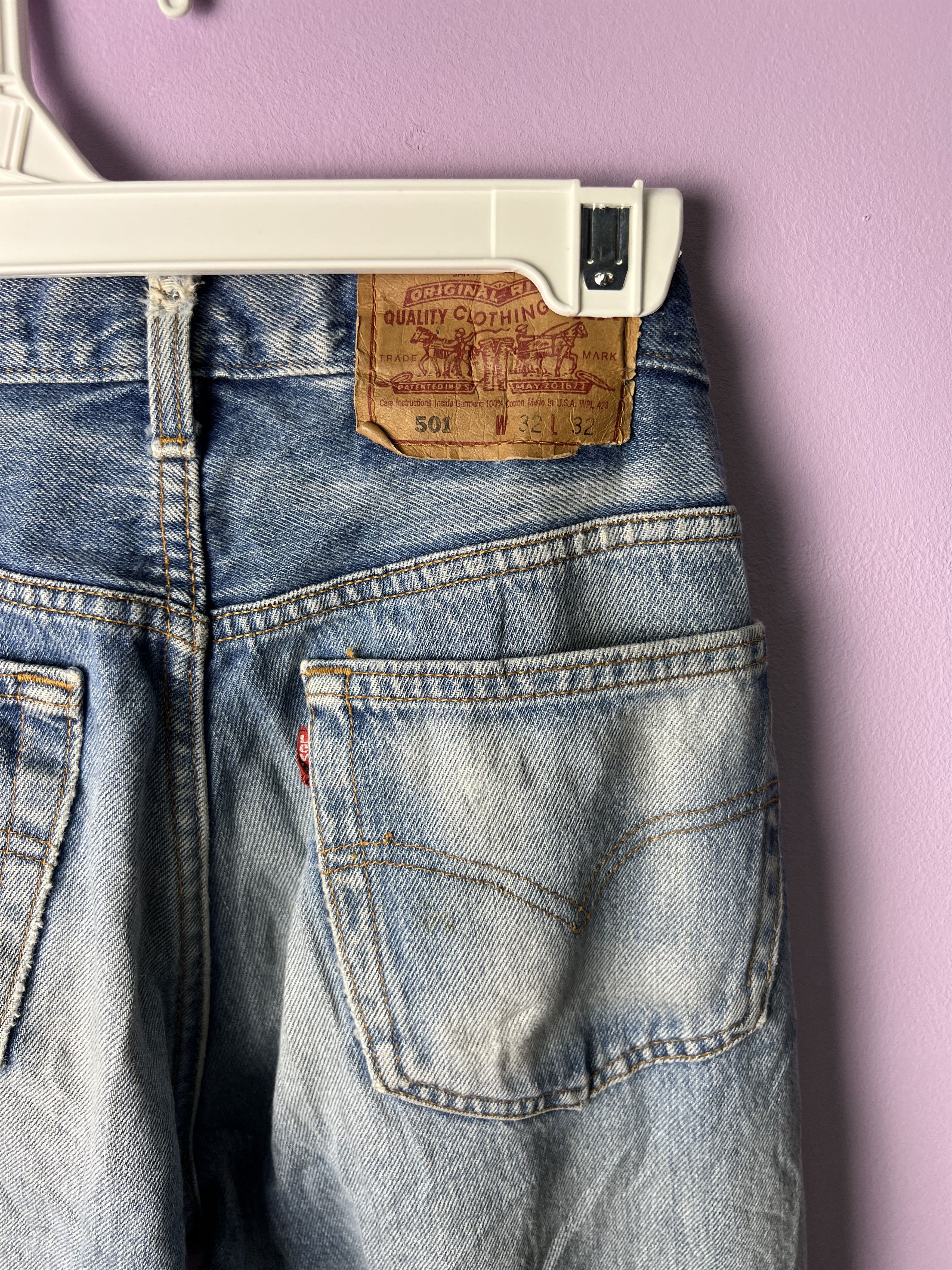 Levi's Vintage Clothing 🔥Vintage Levis 501 Distressed Denim Size US 32 / EU 48 - 14 Thumbnail