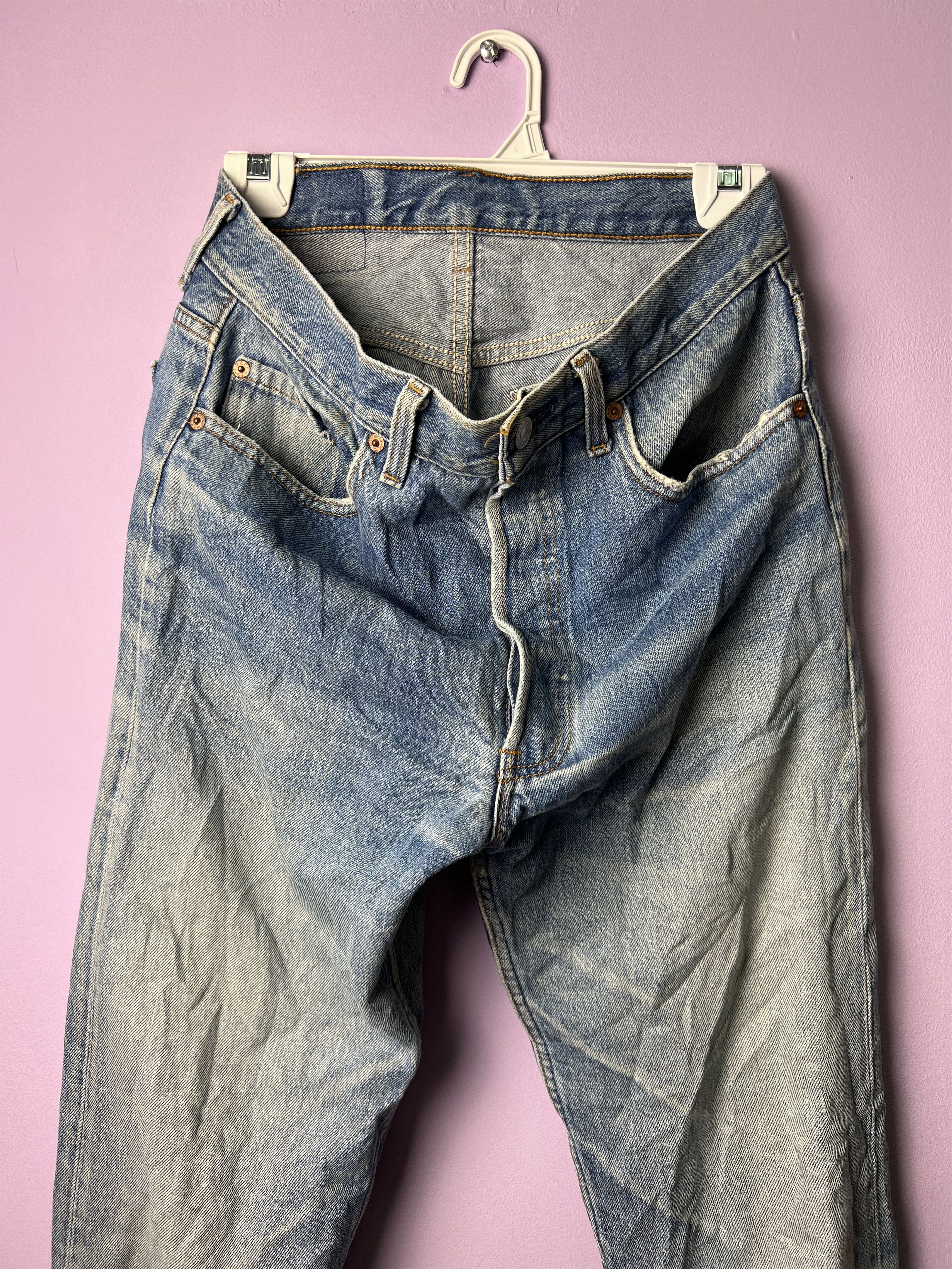 Levi's Vintage Clothing 🔥Vintage Levis 501 Distressed Denim Size US 32 / EU 48 - 8 Thumbnail