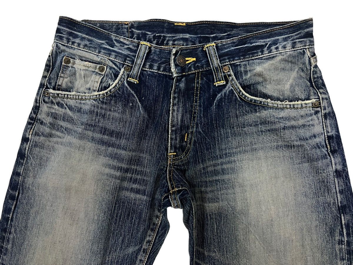 Vintage Vintage Edwin Blue Trip Distressed Jeans 33x30 Size US 32 / EU 48 - 6 Thumbnail