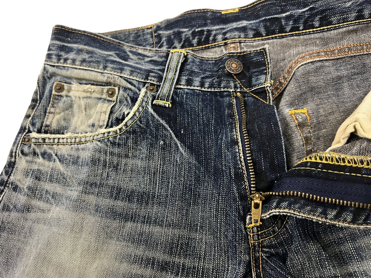 Vintage Vintage Edwin Blue Trip Distressed Jeans 33x30 Size US 32 / EU 48 - 7 Thumbnail