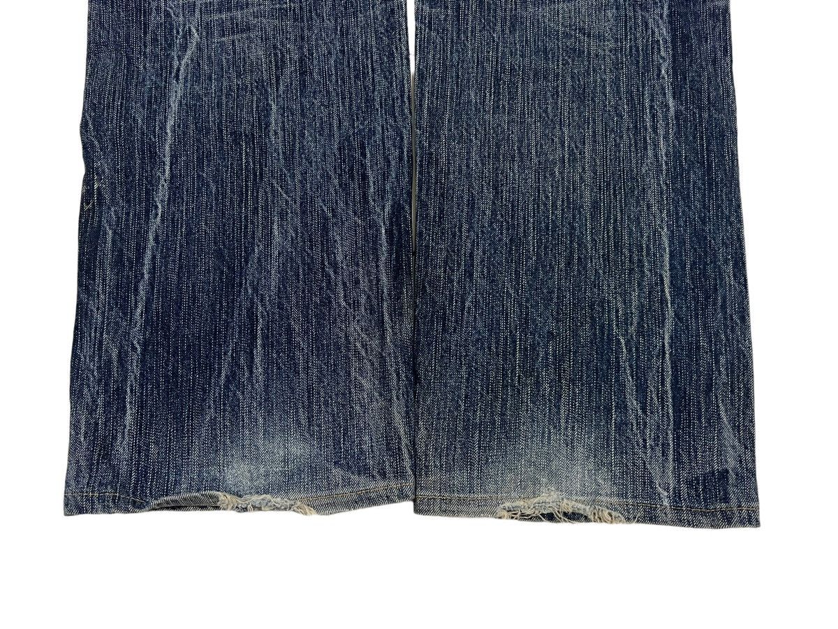 Vintage Vintage Edwin Blue Trip Distressed Jeans 33x30 Size US 32 / EU 48 - 9 Thumbnail