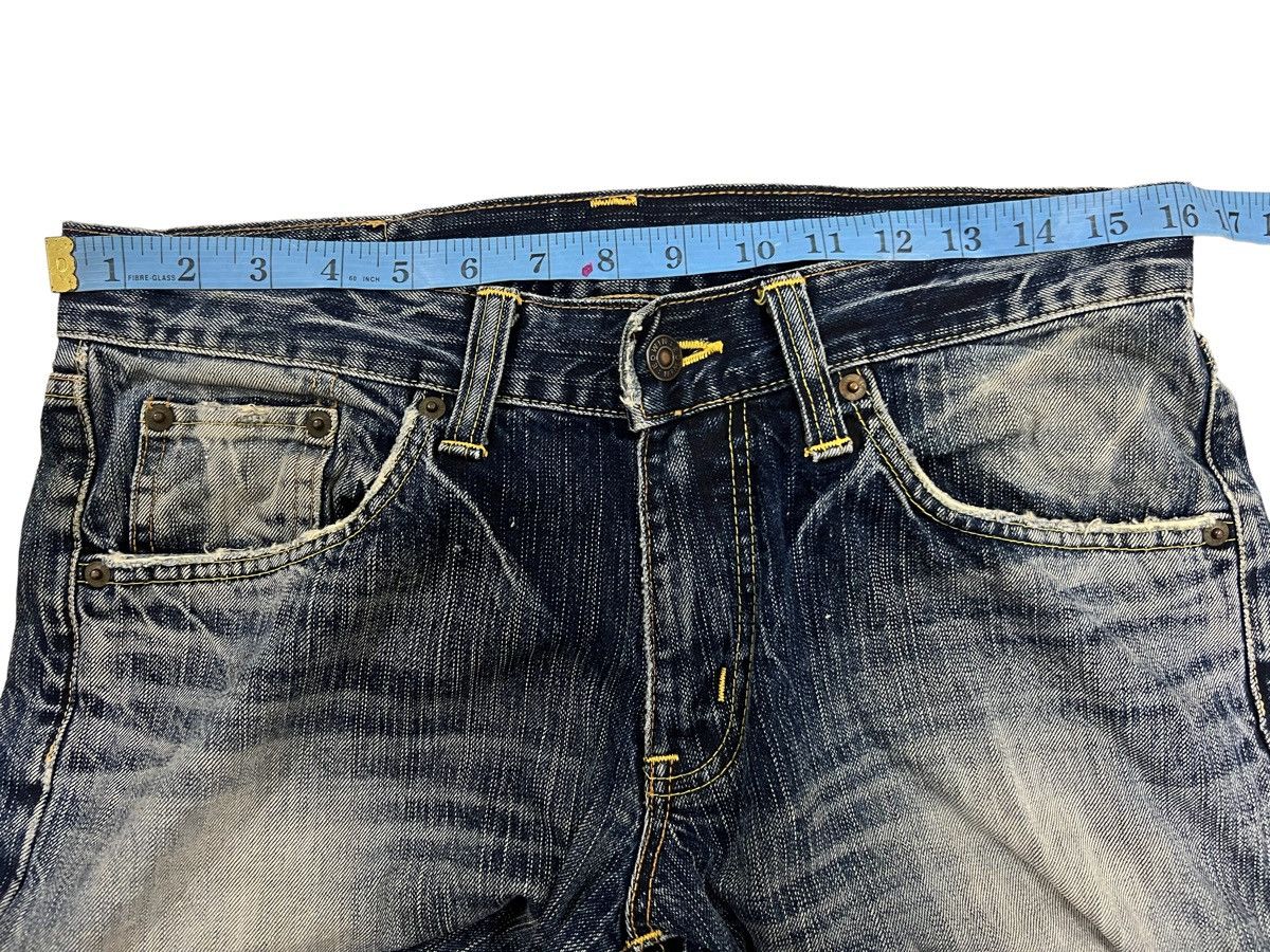 Vintage Vintage Edwin Blue Trip Distressed Jeans 33x30 Size US 32 / EU 48 - 11 Thumbnail