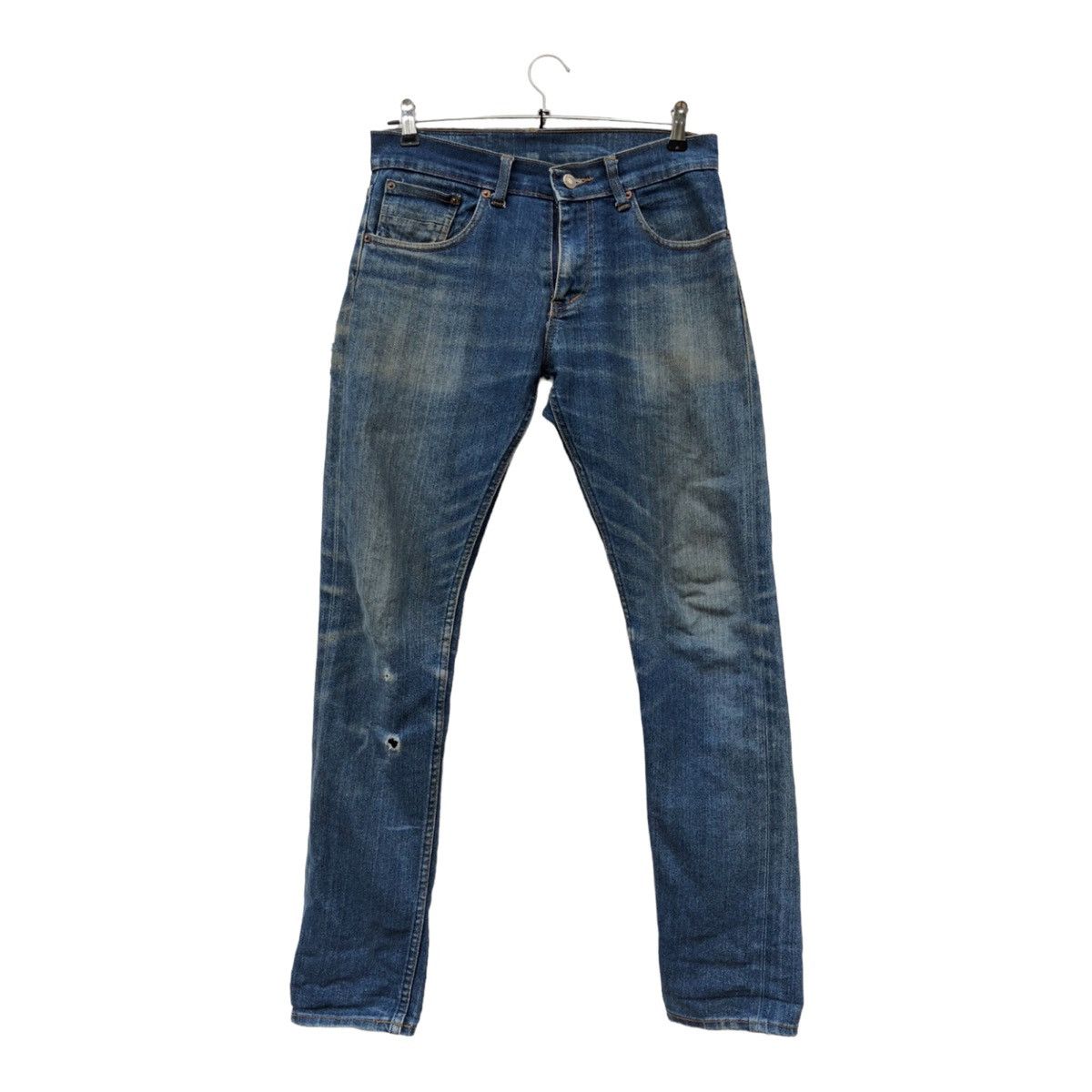 Japanese Brand × Jean Jeans Selvedge Destress Back Number Size US 31 - 1 Thumbnail