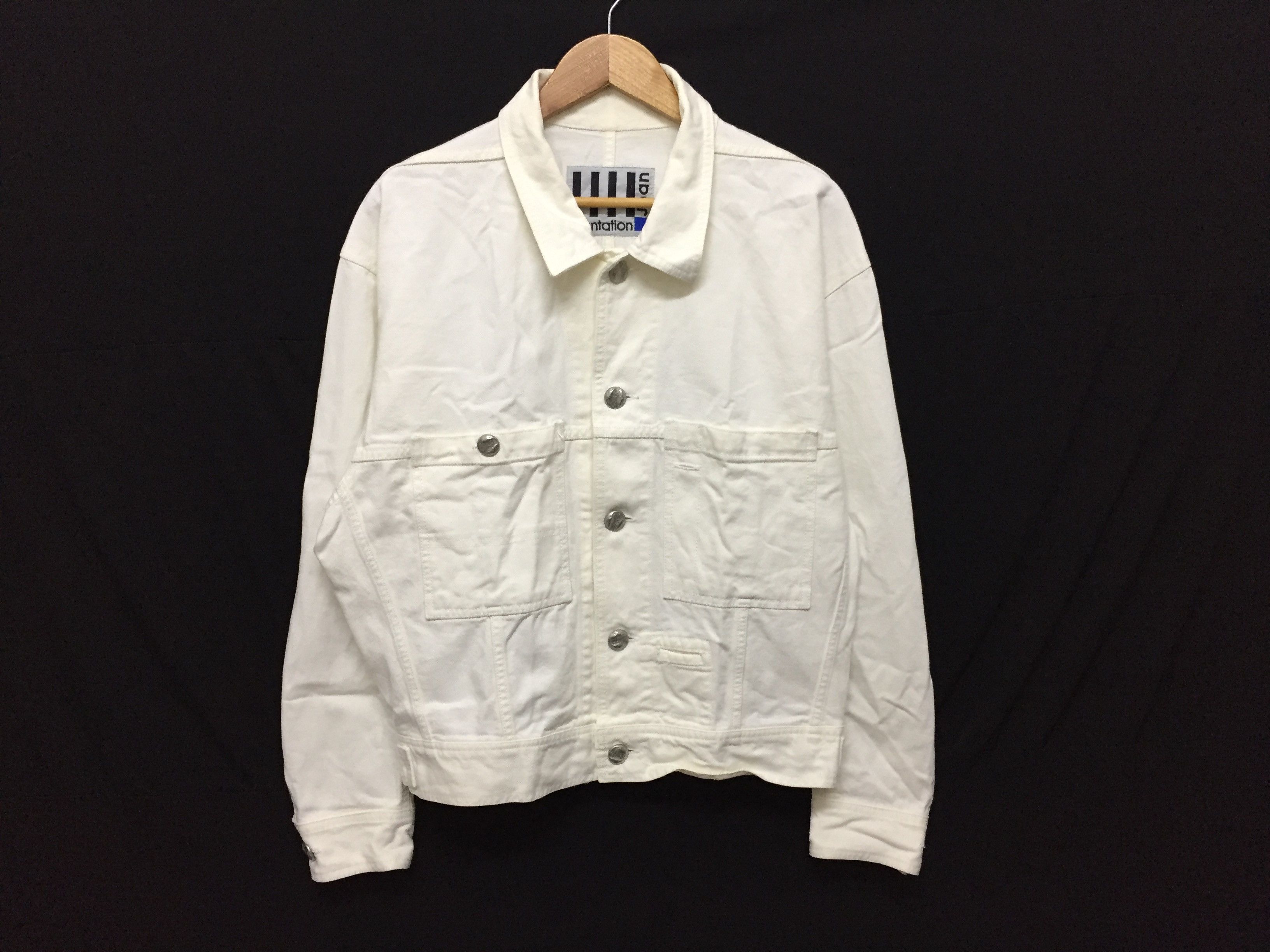 Issey Miyake 1980s ISSEY MIYAKE Plantation tin button heavy denim jacket Size US M / EU 48-50 / 2 - 3 Thumbnail