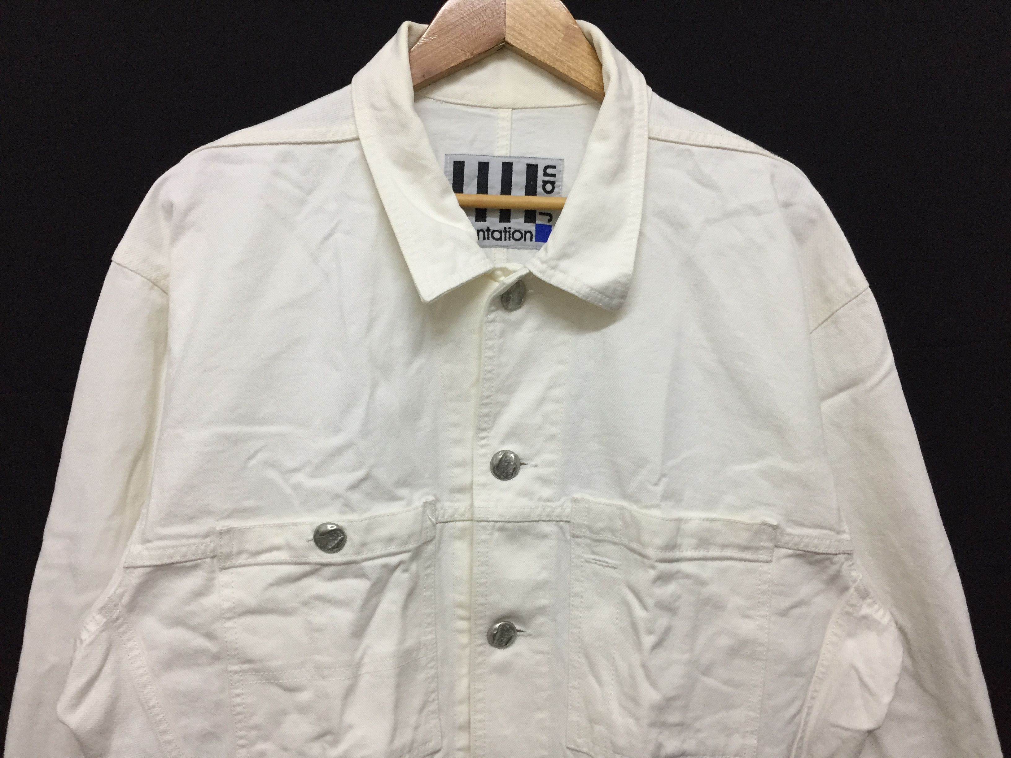 Issey Miyake 1980s ISSEY MIYAKE Plantation tin button heavy denim jacket Size US M / EU 48-50 / 2 - 4 Thumbnail