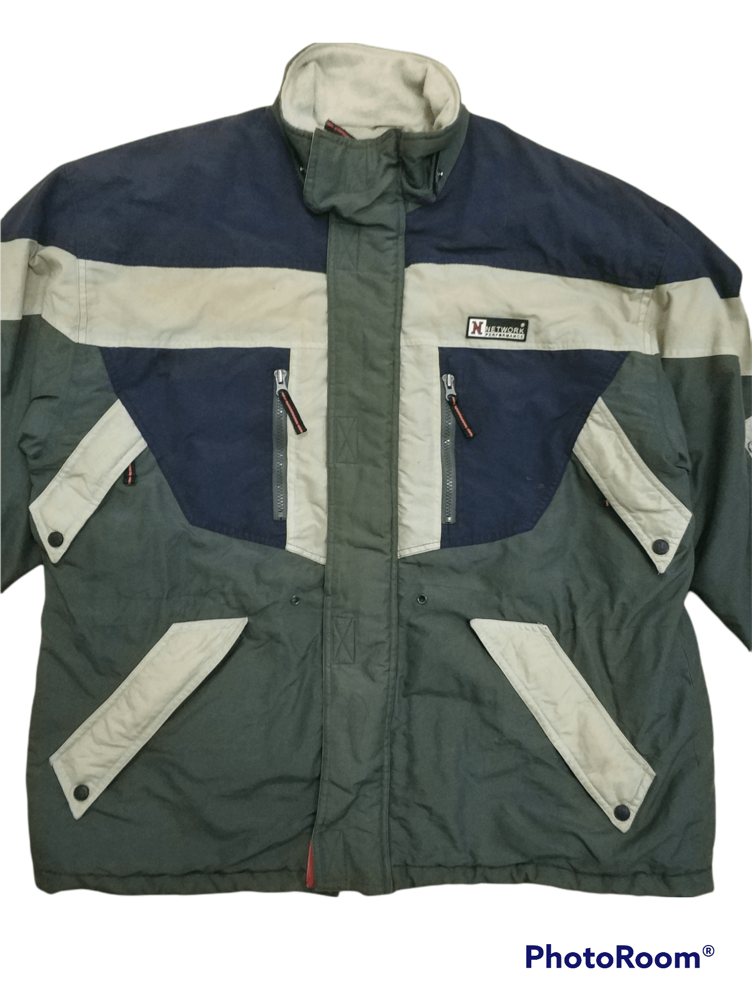 Japanese Brand 🔥Big Size Network Performance Windbreaker Jacket Size US XL / EU 56 / 4 - 6 Thumbnail