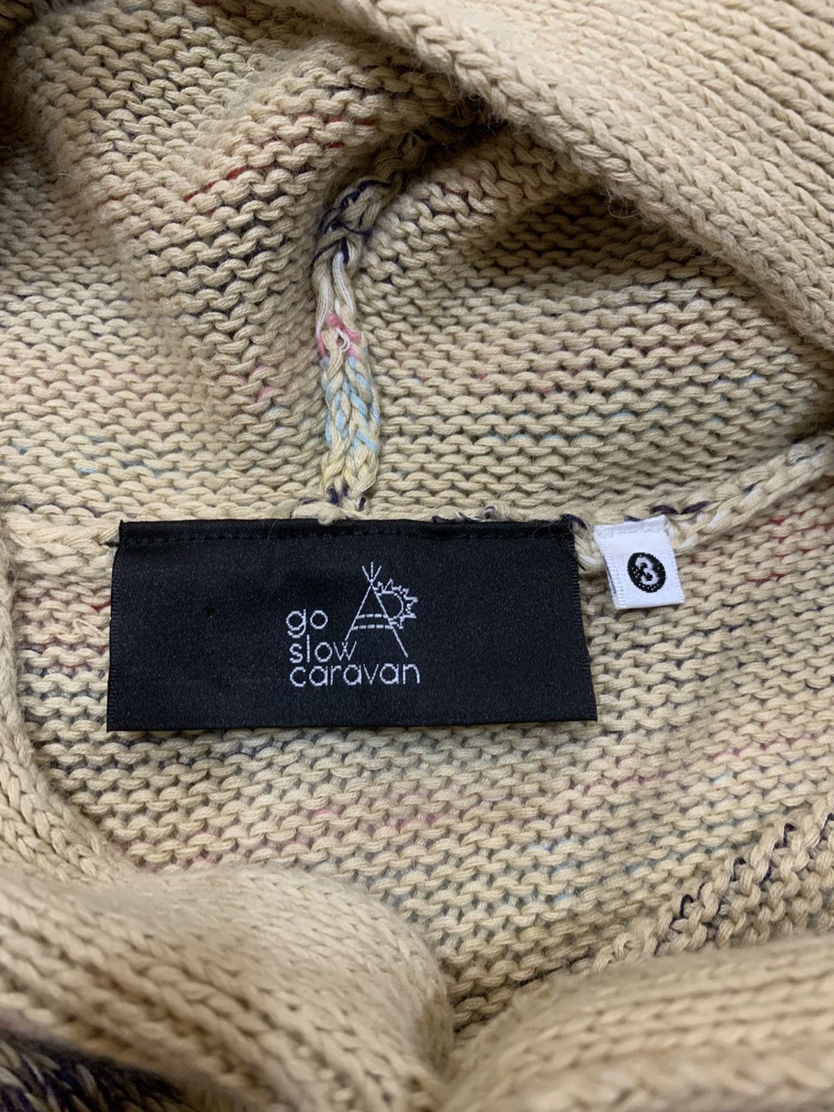 go slow caravan MULTICOLORS KNITTED VEST JACKET HEMP COTTON MATERIAL Size US M / EU 48-50 / 2 - 5 Thumbnail