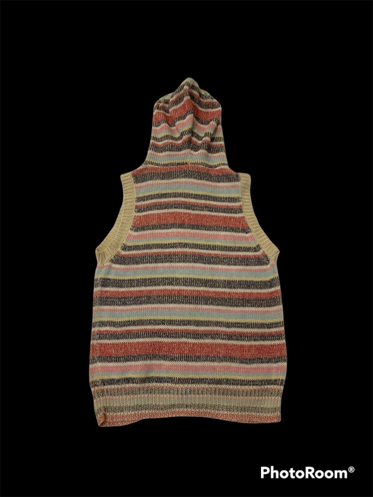 go slow caravan MULTICOLORS KNITTED VEST JACKET HEMP COTTON MATERIAL Size US M / EU 48-50 / 2 - 2 Thumbnail