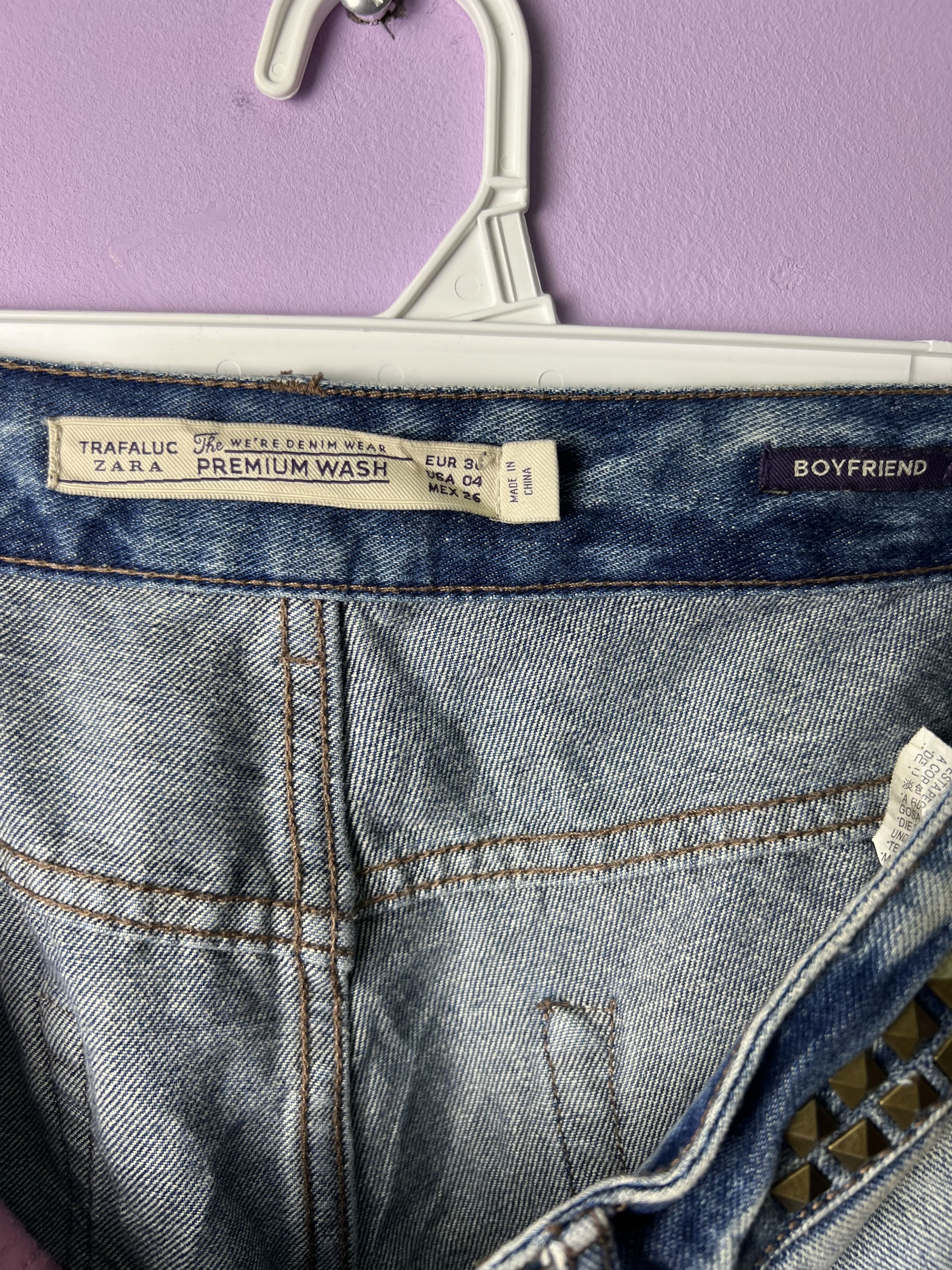 Zara 🔥Zara Distressed Denim Size US 33 - 9 Thumbnail