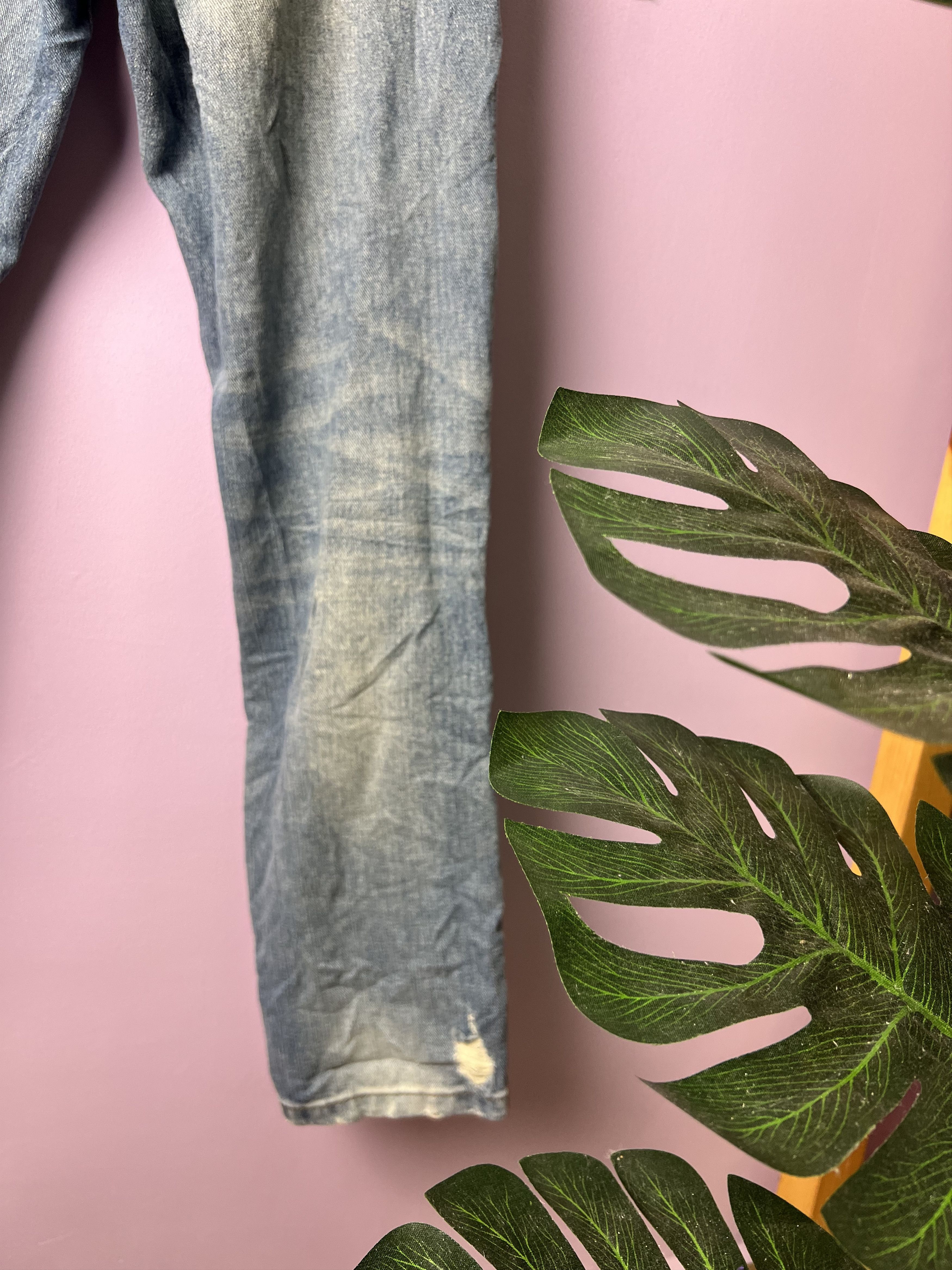 Zara 🔥Zara Distressed Denim Size US 33 - 14 Thumbnail