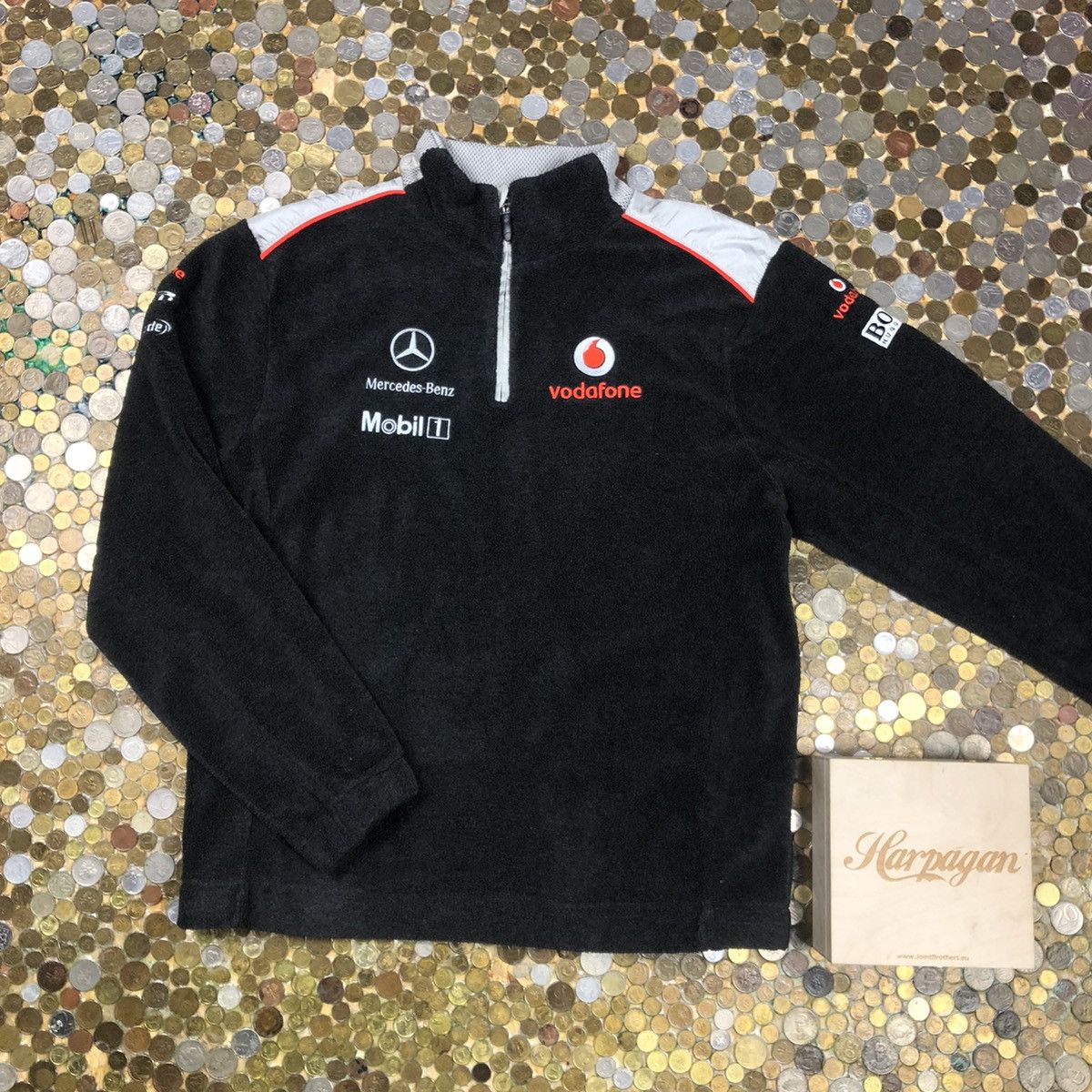 image of Hugo Boss x Mercedes Benz Vodafone Fleece in Grey, Men's (Size Small)