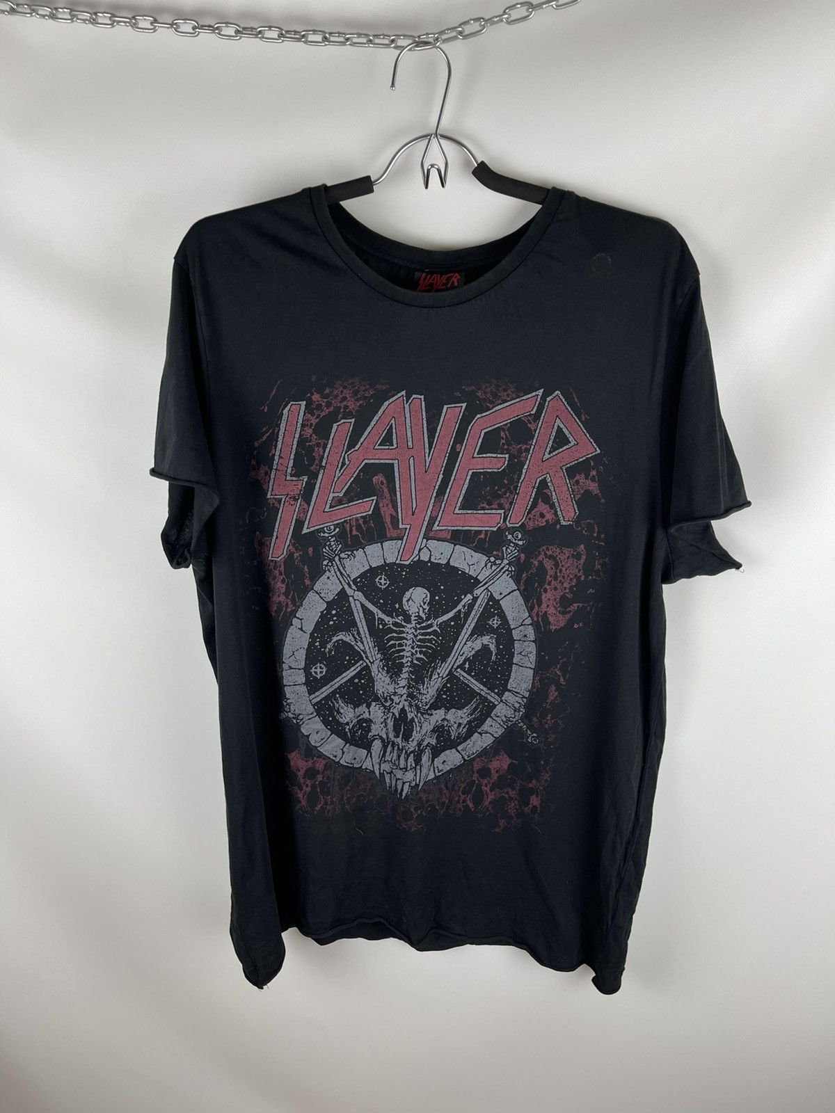 Band Tees Slayer 2017 skeleton grasp band tee shirt Size US XL / EU 56 / 4 - 1 Thumbnail