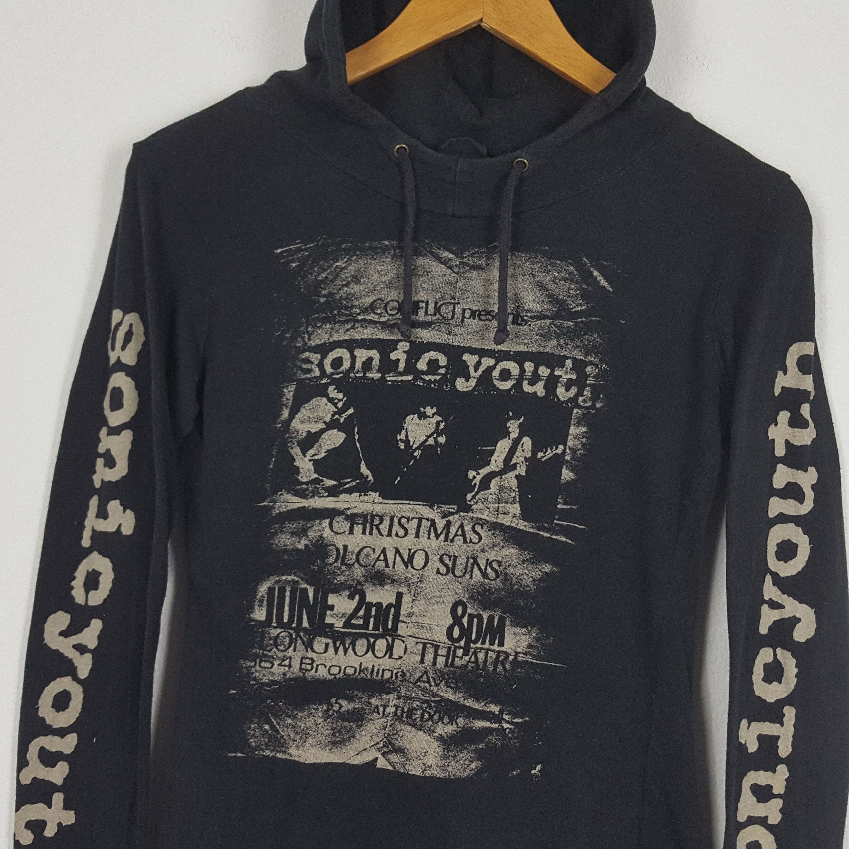 Vintage Vintage SONIC YOUTH American Rock Grunge Band Hoodies Size US XS / EU 42 / 0 - 5 Thumbnail