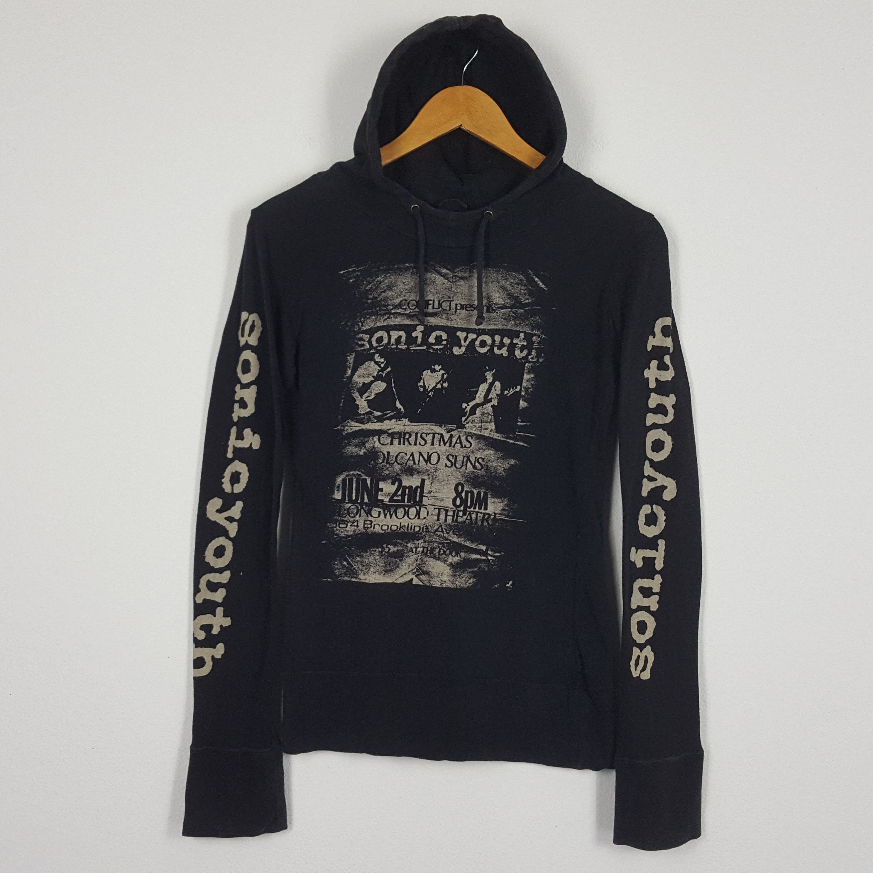 Vintage Vintage SONIC YOUTH American Rock Grunge Band Hoodies Size US XS / EU 42 / 0 - 1 Thumbnail