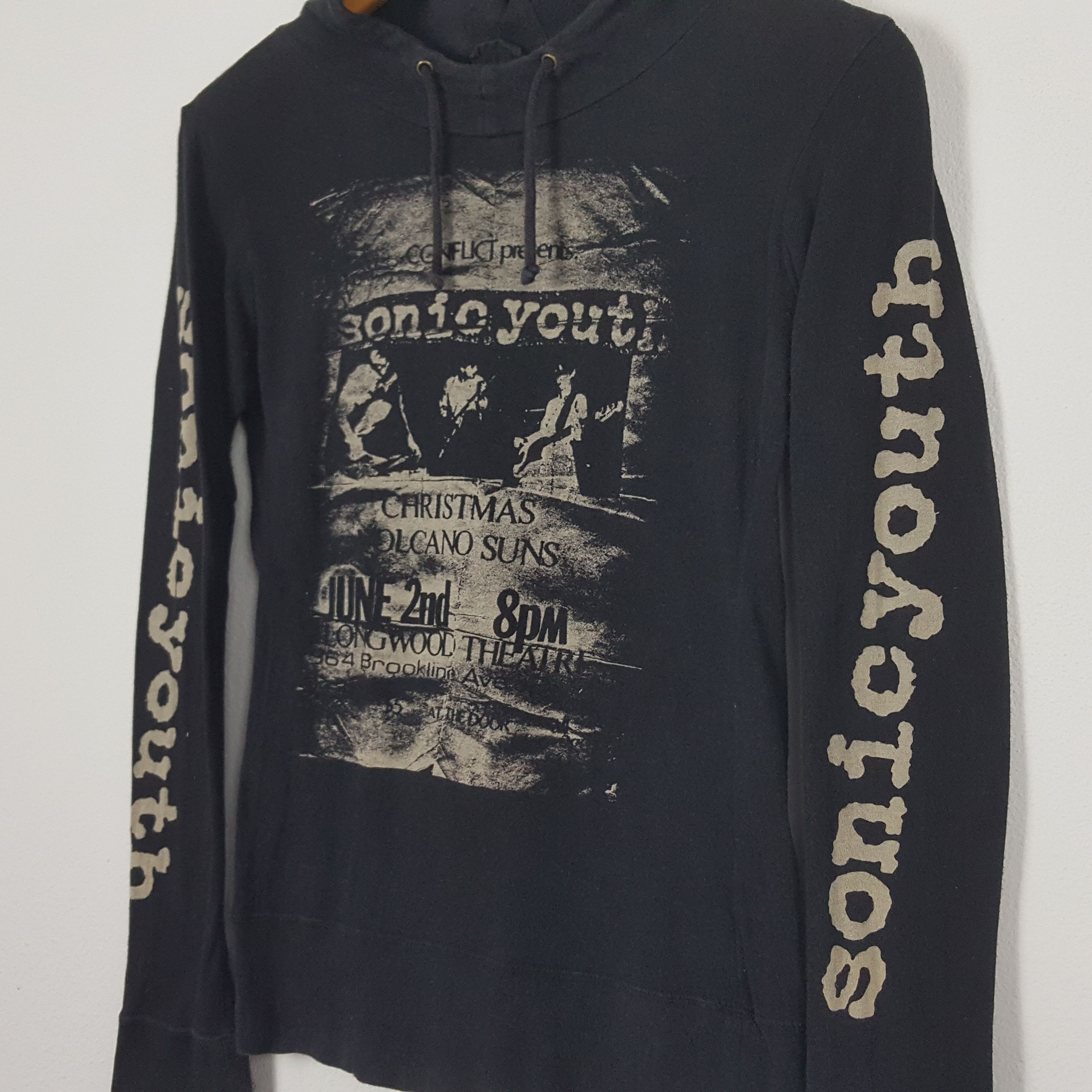 Vintage Vintage SONIC YOUTH American Rock Grunge Band Hoodies Size US XS / EU 42 / 0 - 4 Thumbnail