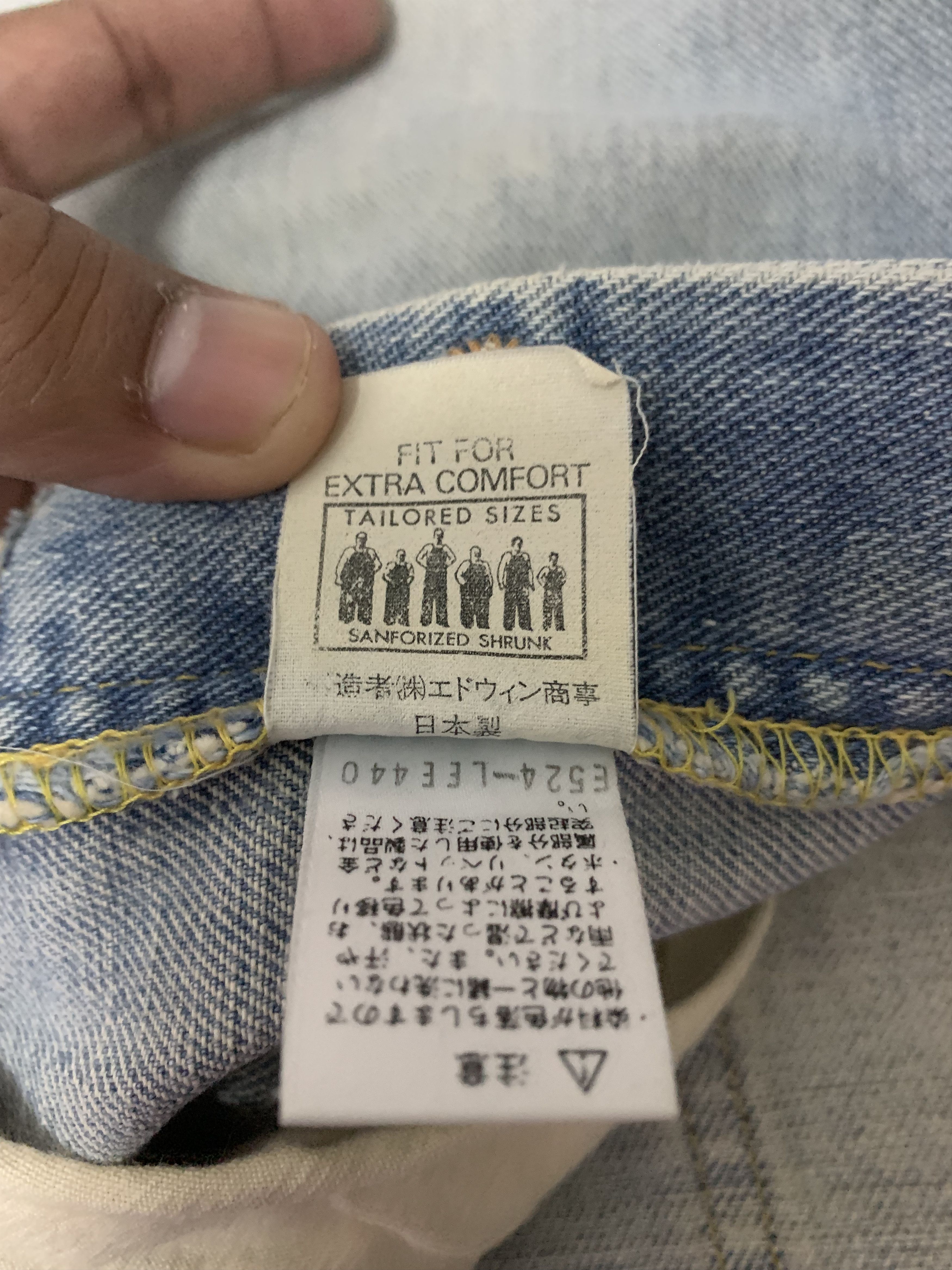 Lee Vintage Lee Rider Fly Button Sided Selvedge Distressed Denim Size US 32 / EU 48 - 10 Thumbnail