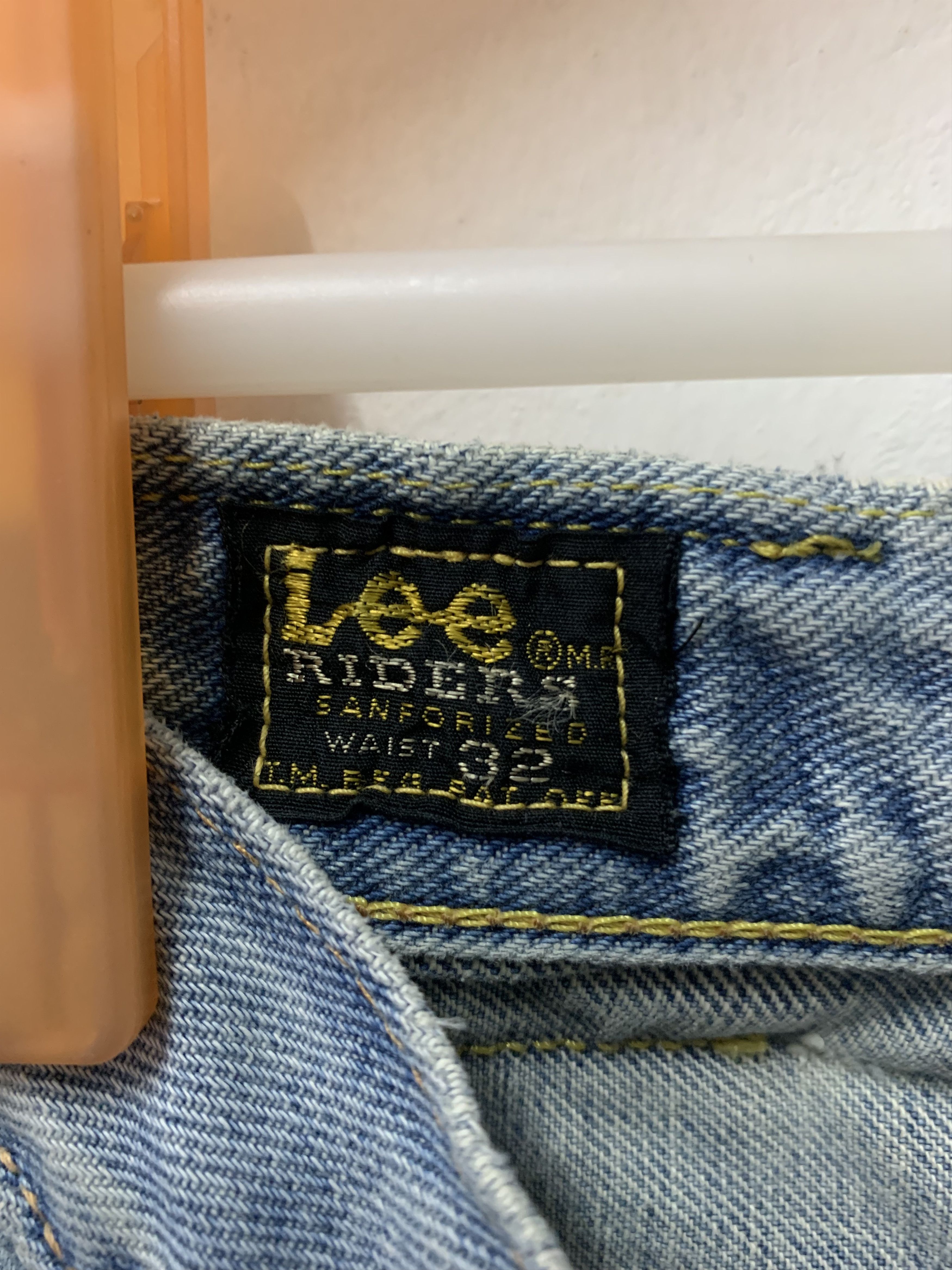 Lee Vintage Lee Rider Fly Button Sided Selvedge Distressed Denim Size US 32 / EU 48 - 8 Thumbnail