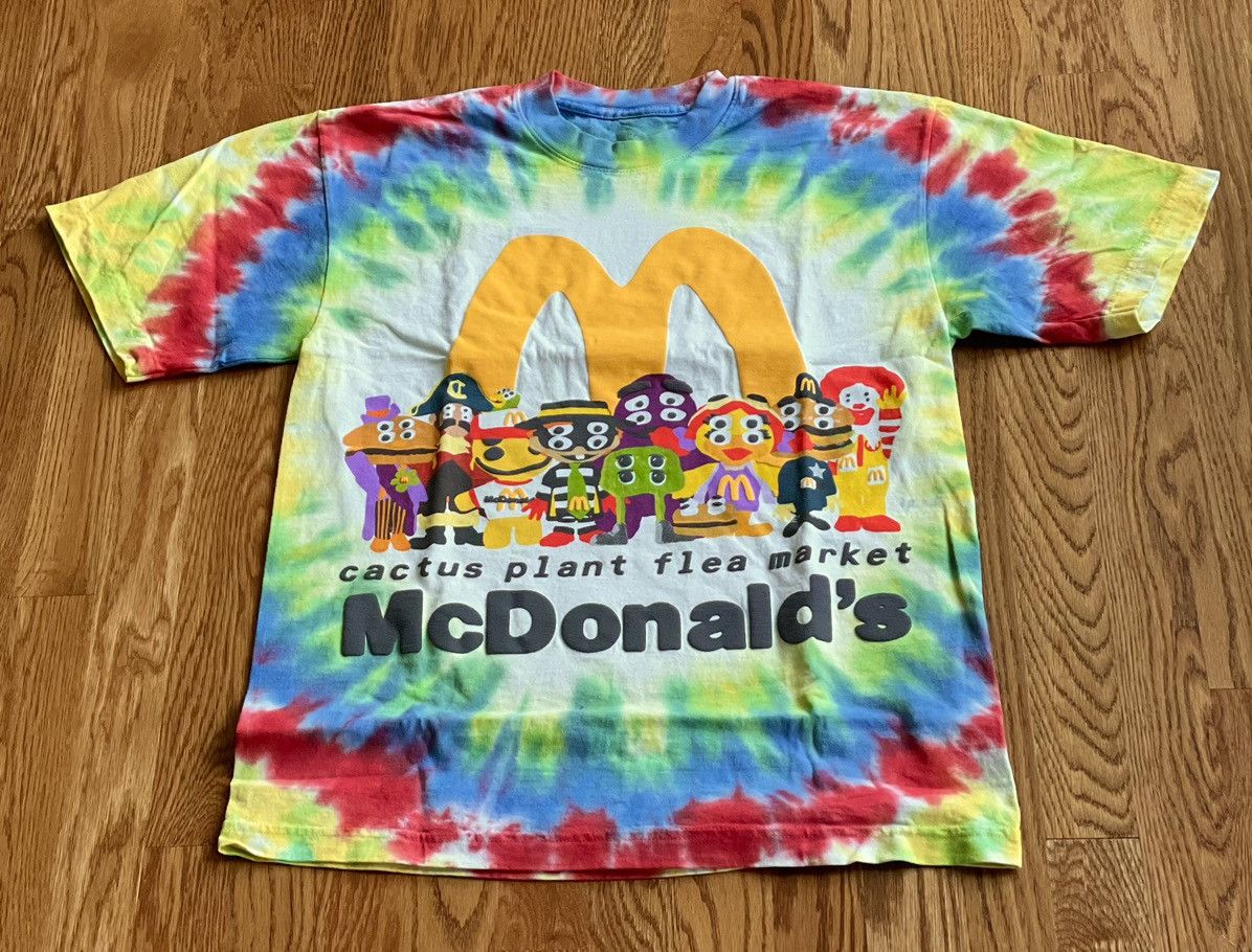 image of Cactus Plant Flea Market 2Xl Cpfm Mcdonald's Cactus Buddy! And Friends Tie Dye, Men's