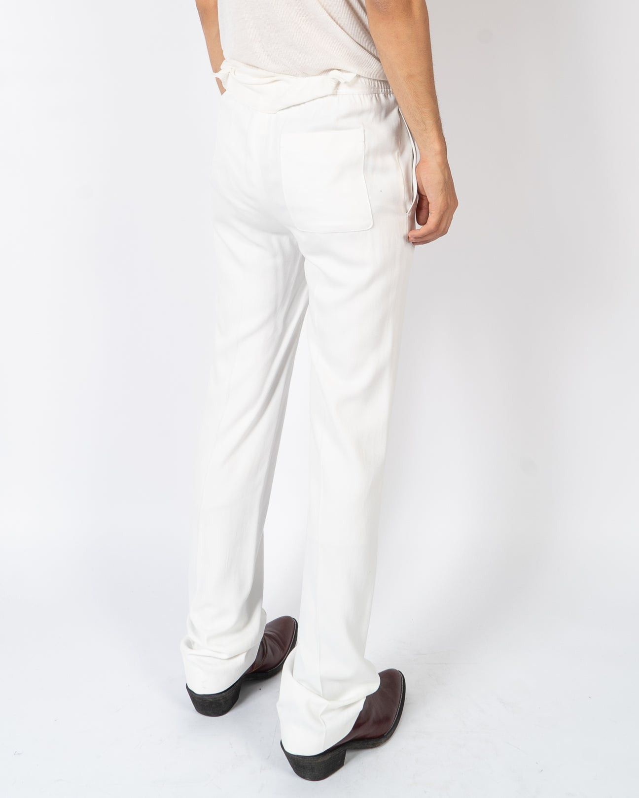 Haider Ackermann SS20 Trooper White Workwear Trousers Sample Size US 30 / EU 46 - 3 Thumbnail