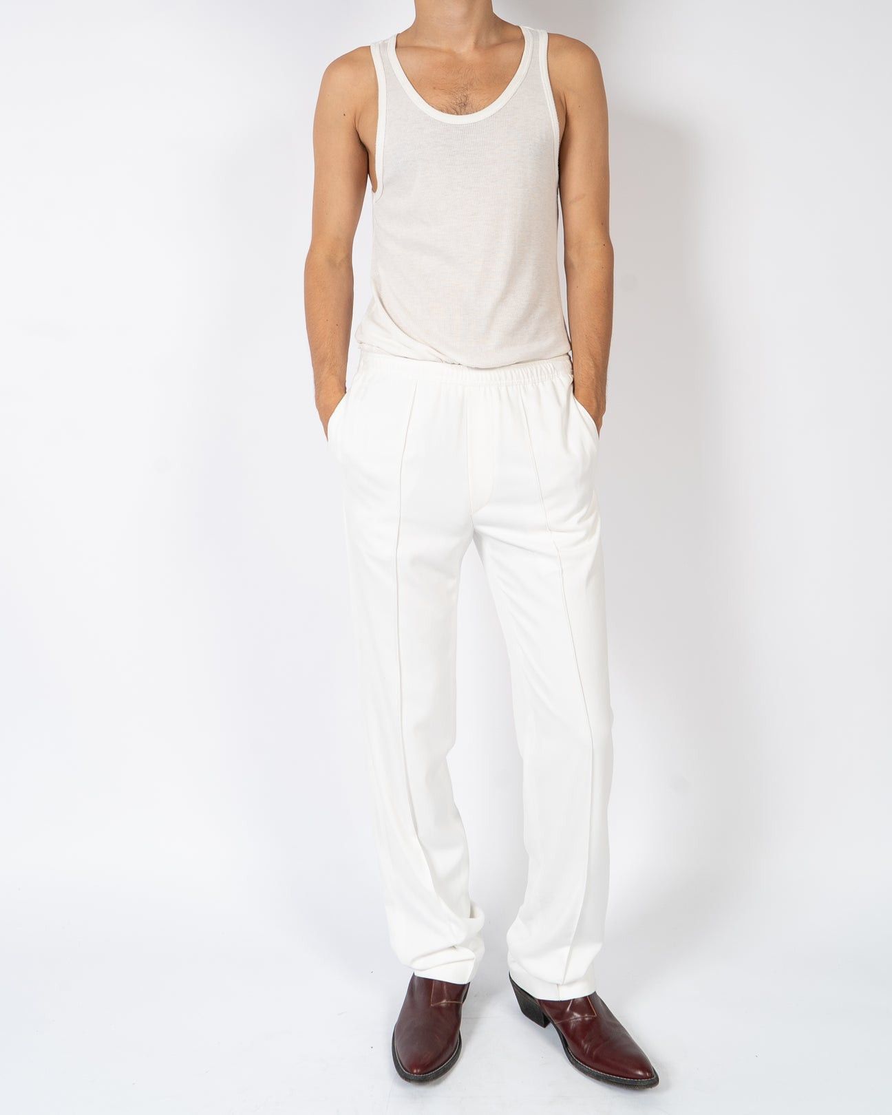 Haider Ackermann SS20 Trooper White Workwear Trousers Sample Size US 30 / EU 46 - 4 Thumbnail