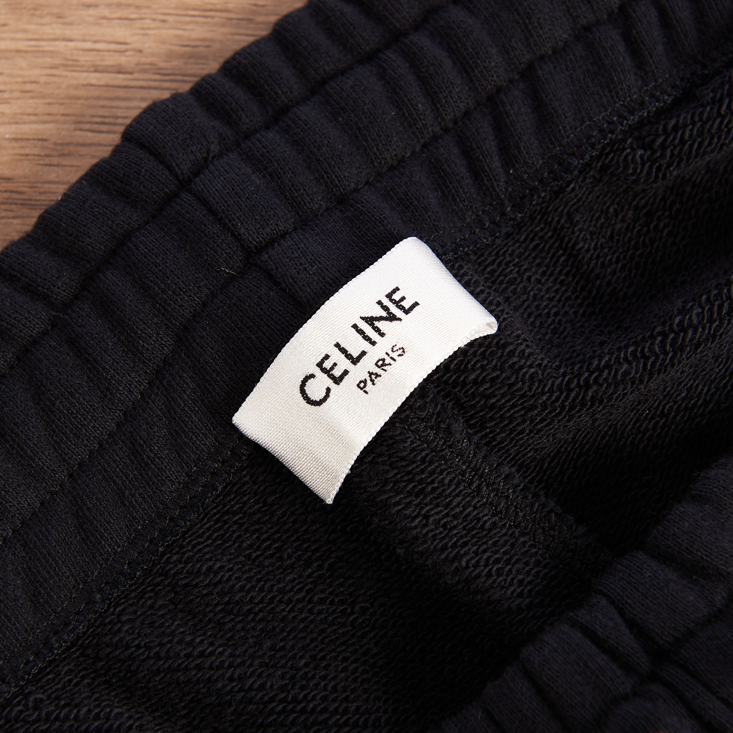 Celine Chains Track Pants in Black Cotton Fleece Size US 30 / EU 46 - 12 Thumbnail