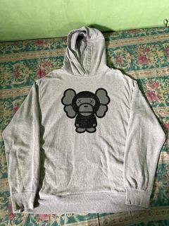 BAPE × kaws Milo Monogram full zip hoodie a bathing ape NIGO Size S