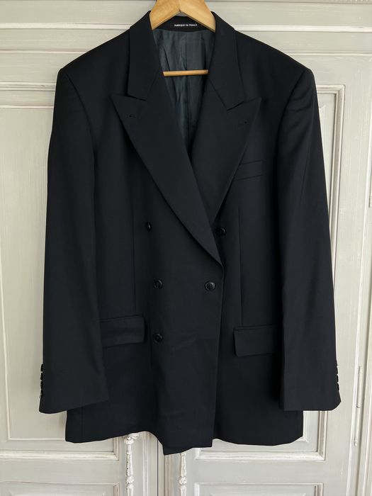 Yves Saint Laurent 90S VINTAGE YSL POUR HOMME DOUBLE BREASTED BLAZER ...