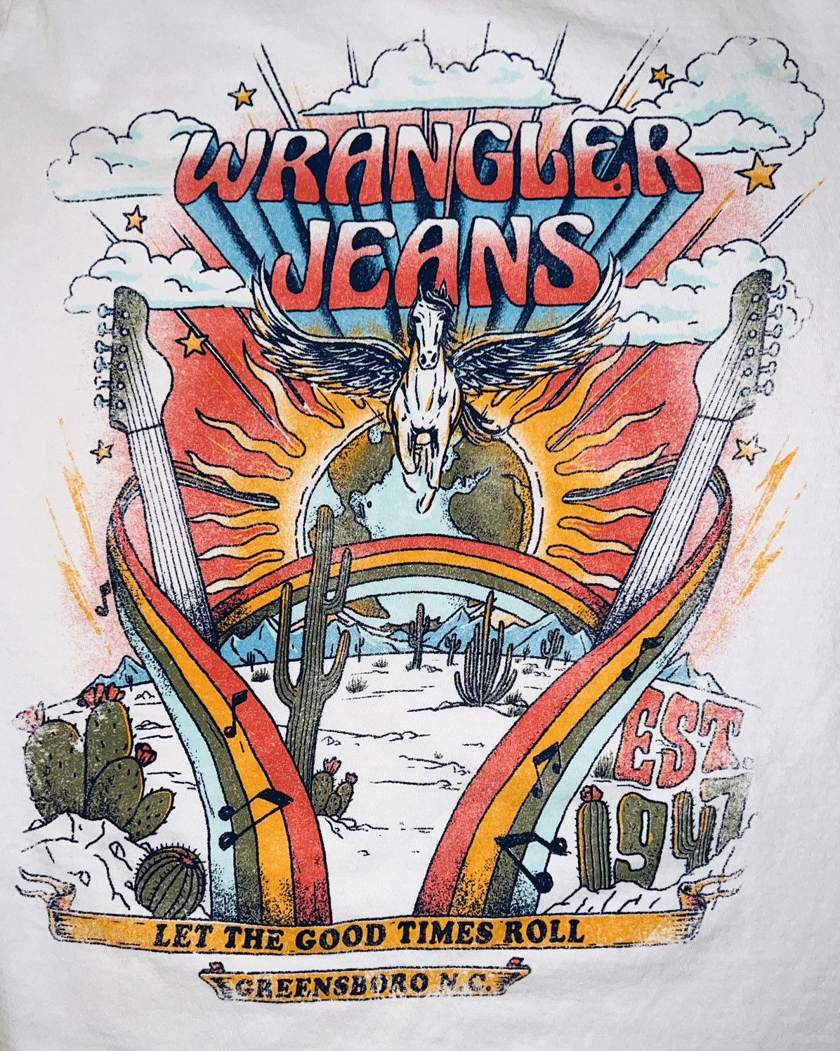 Wrangler WRANGLER Jeans T-shirt Size XS / US 0-2 / IT 36-38 - 6 Thumbnail