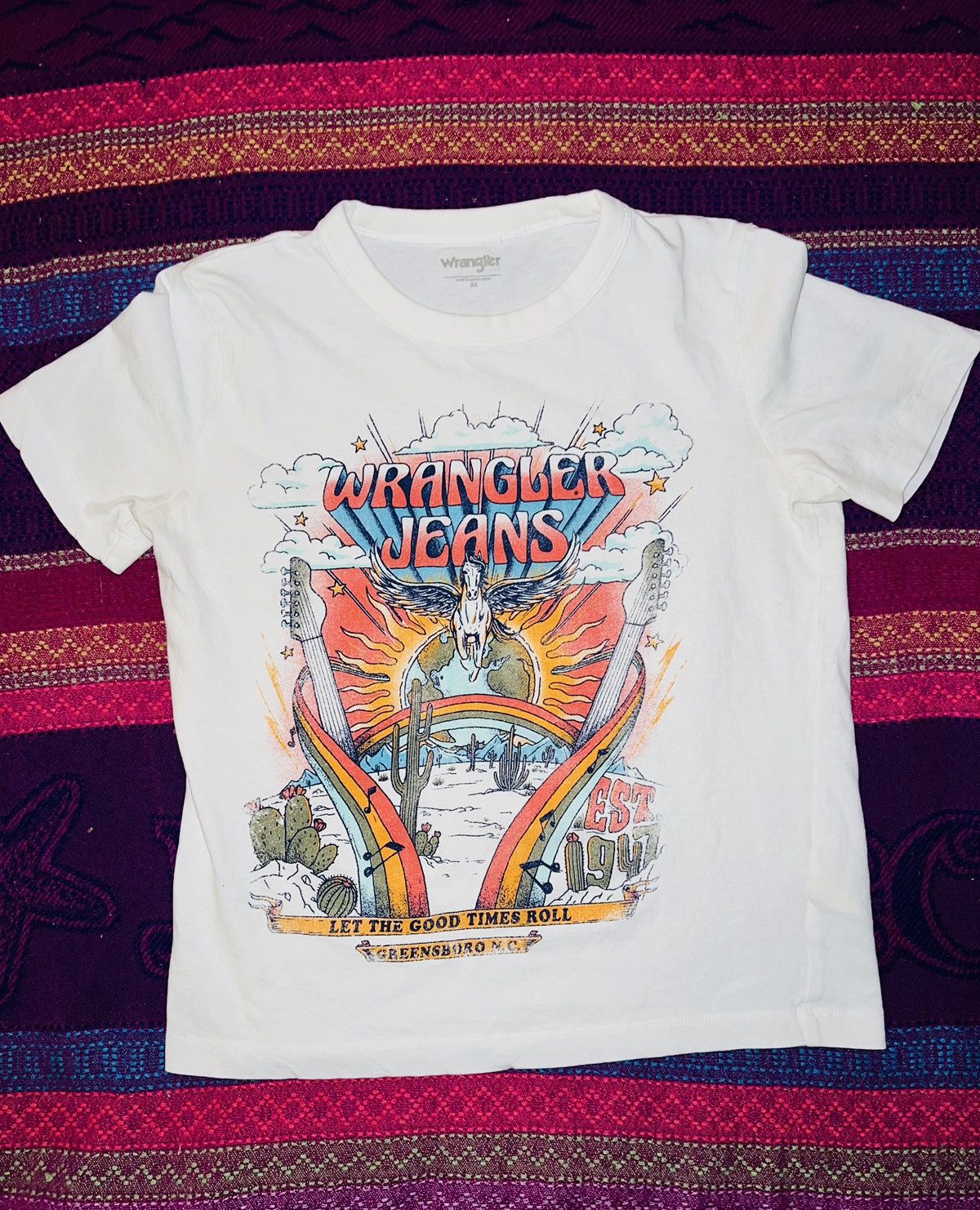 Wrangler WRANGLER Jeans T-shirt Size XS / US 0-2 / IT 36-38 - 5 Thumbnail