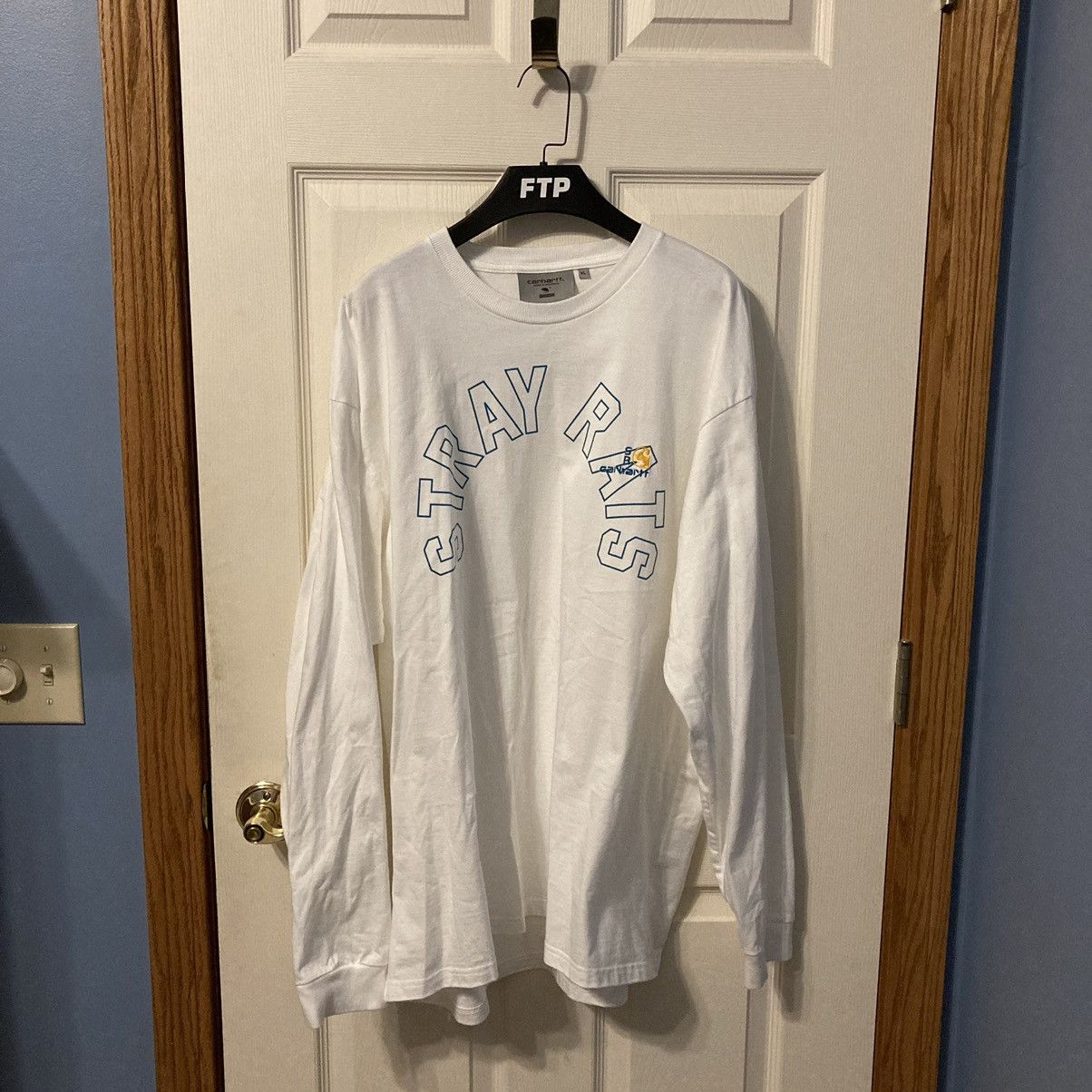 Stray Rats Carhartt WIP Arch Long Sleeve T-Shirt fashion White Size XL