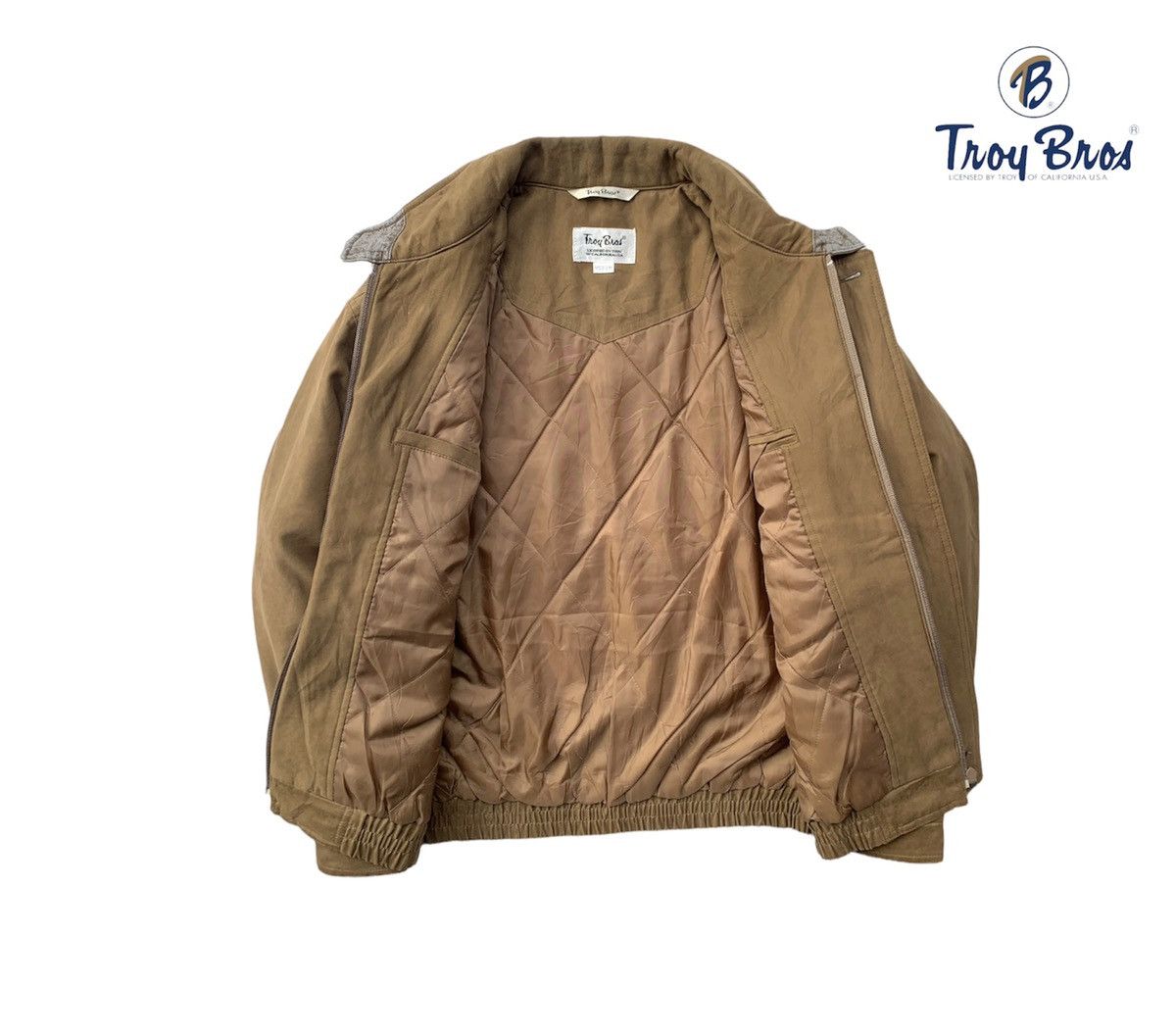 Japanese Brand 🪖Vintage Troy Bross of CALIFORNIA USA Bomber Jacket Size US M / EU 48-50 / 2 - 3 Thumbnail
