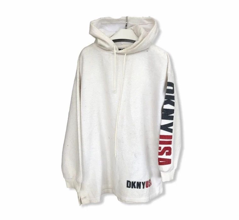 DKNY × Vintage DKNY USA Spell Out Hoodies Size US L / EU 52-54 / 3 - 1 Thumbnail