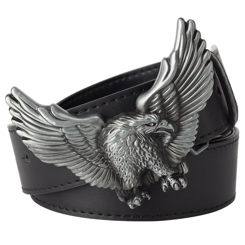 Leather 🔥Fashion retro personality belt Size ONE SIZE - 1 Thumbnail