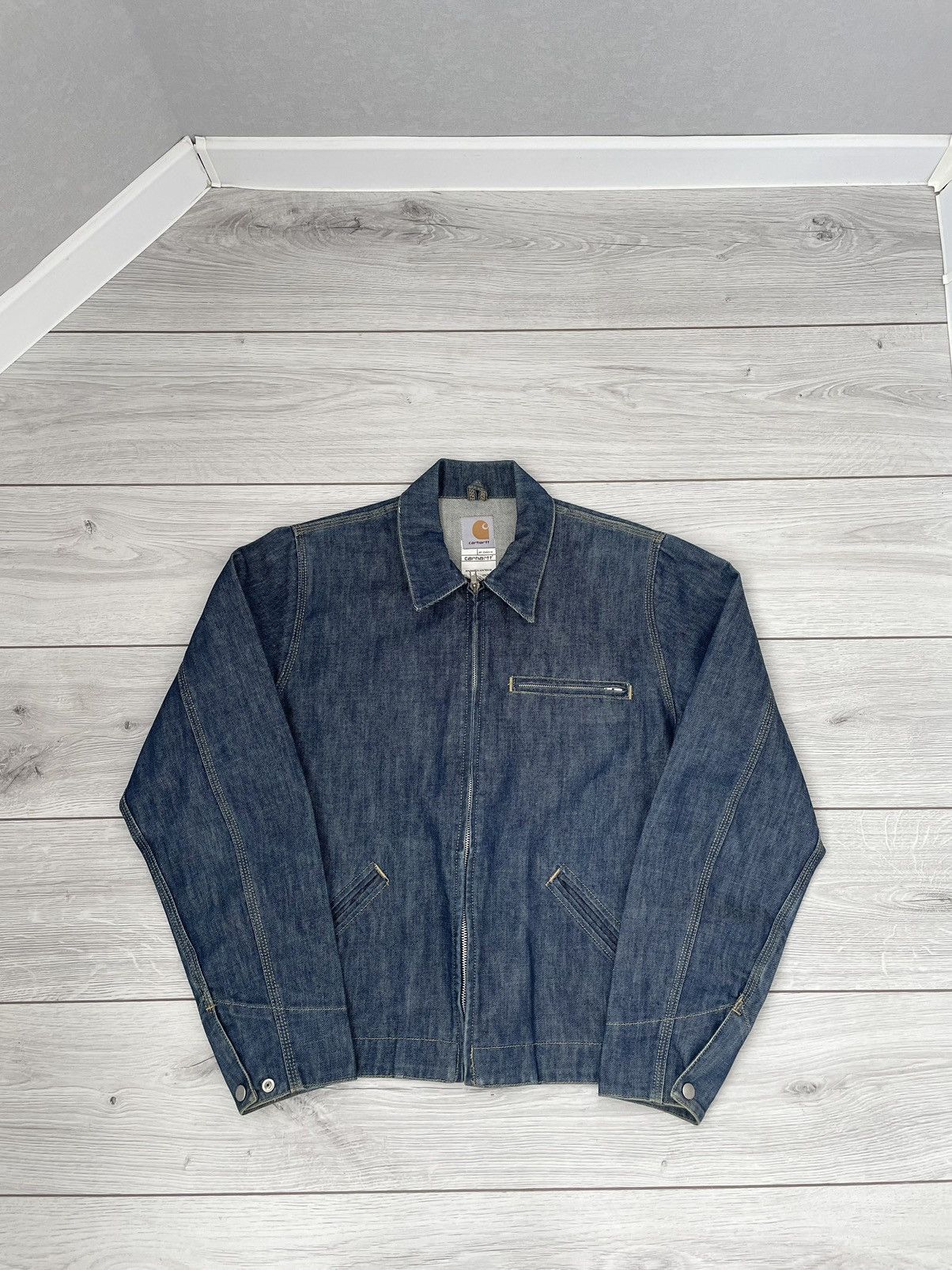 Carhartt × Vintage Vintage Carhartt Jacket Workwear Denim Size US M / EU 48-50 / 2 - 2 Thumbnail