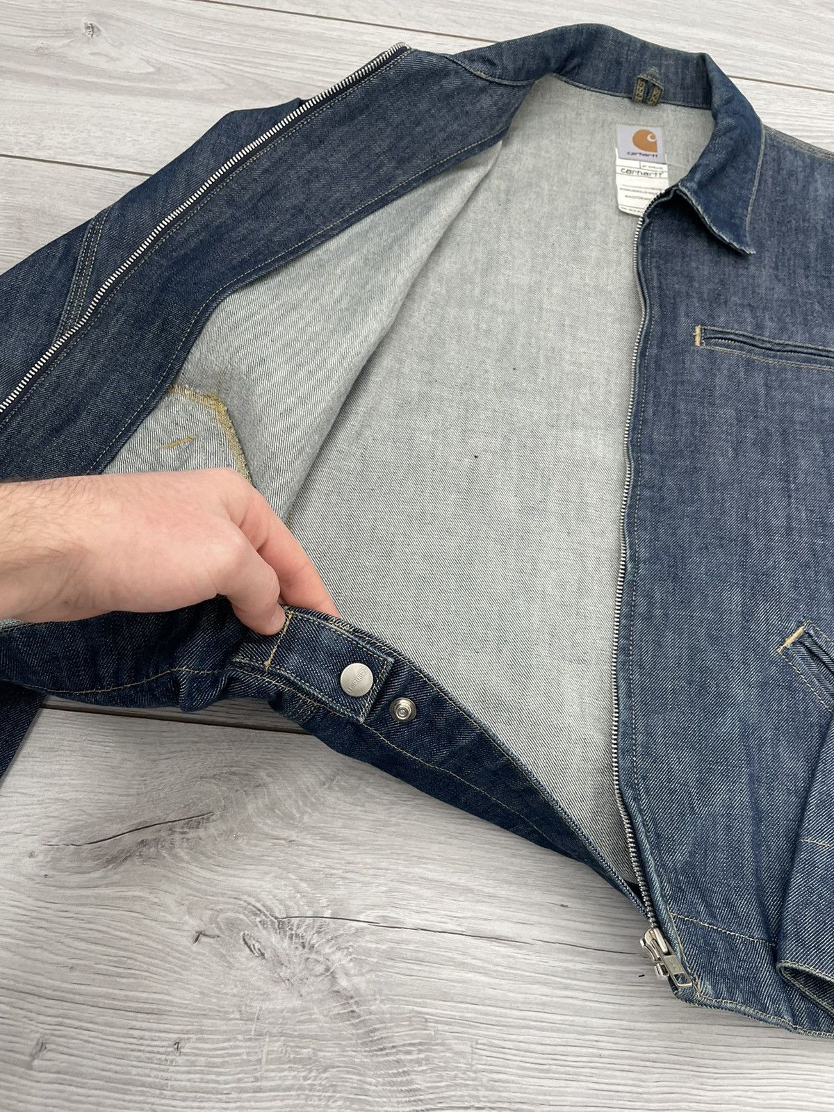 Carhartt × Vintage Vintage Carhartt Jacket Workwear Denim Size US M / EU 48-50 / 2 - 10 Thumbnail