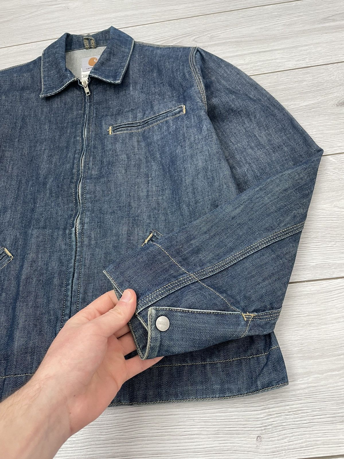Carhartt × Vintage Vintage Carhartt Jacket Workwear Denim Size US M / EU 48-50 / 2 - 7 Thumbnail