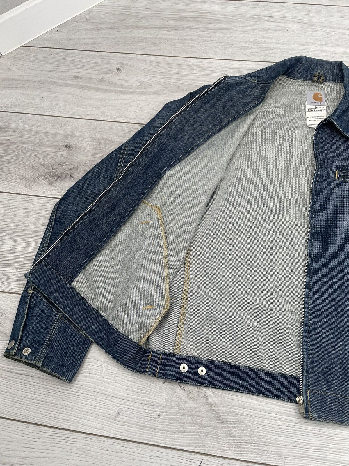 Carhartt × Vintage Vintage Carhartt Jacket Workwear Denim Size US M / EU 48-50 / 2 - 9 Thumbnail