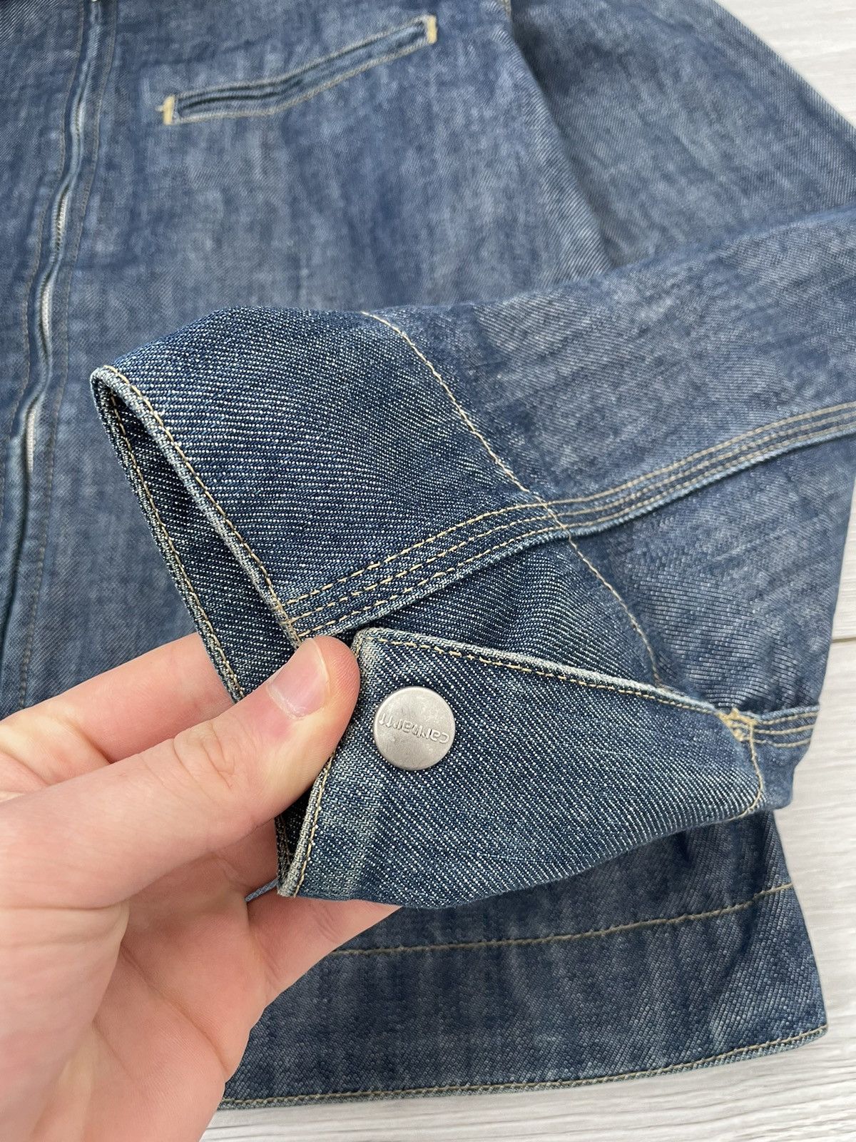 Carhartt × Vintage Vintage Carhartt Jacket Workwear Denim Size US M / EU 48-50 / 2 - 8 Thumbnail