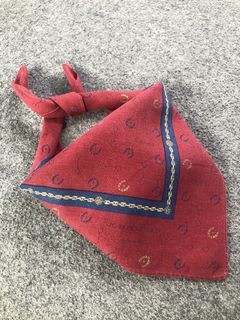 Vintage Paolo Gucci, 100% Brand New, Vintage Cotton  Towel, Handkerchief, Square, Handkerchief, Scarf